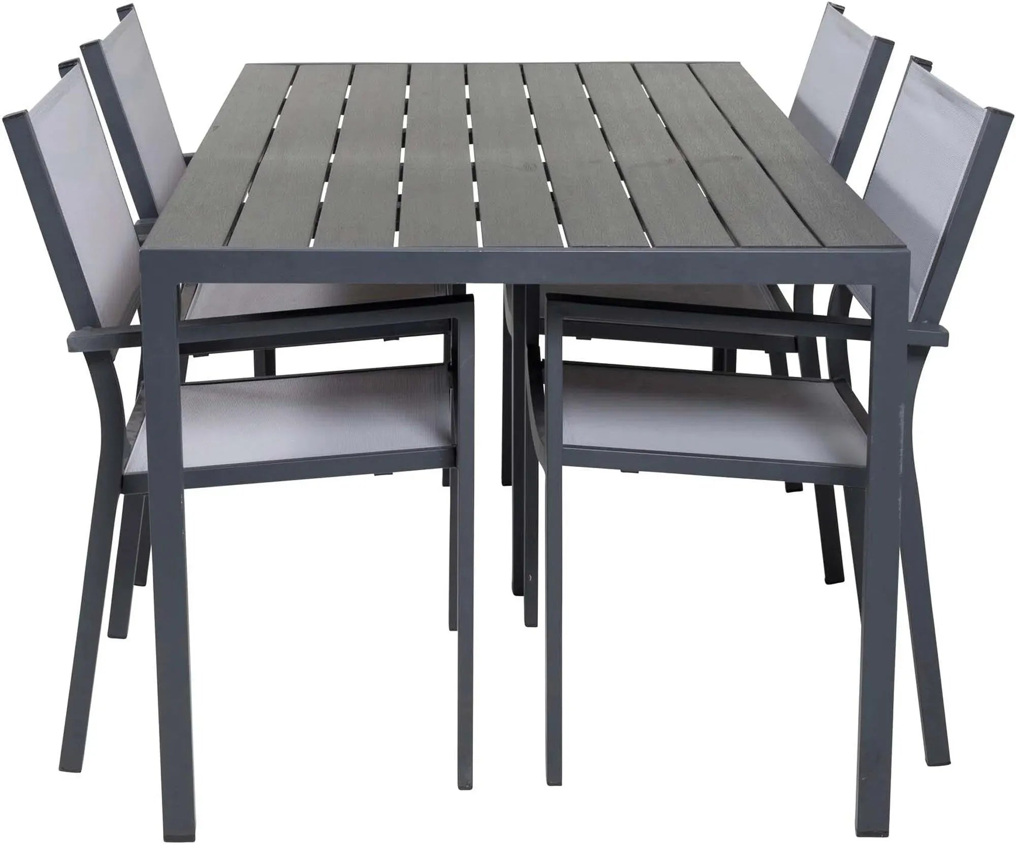 Elegantes Break Outdoor-Set: 150cm Tisch & 4 Stühle von Venture Home.