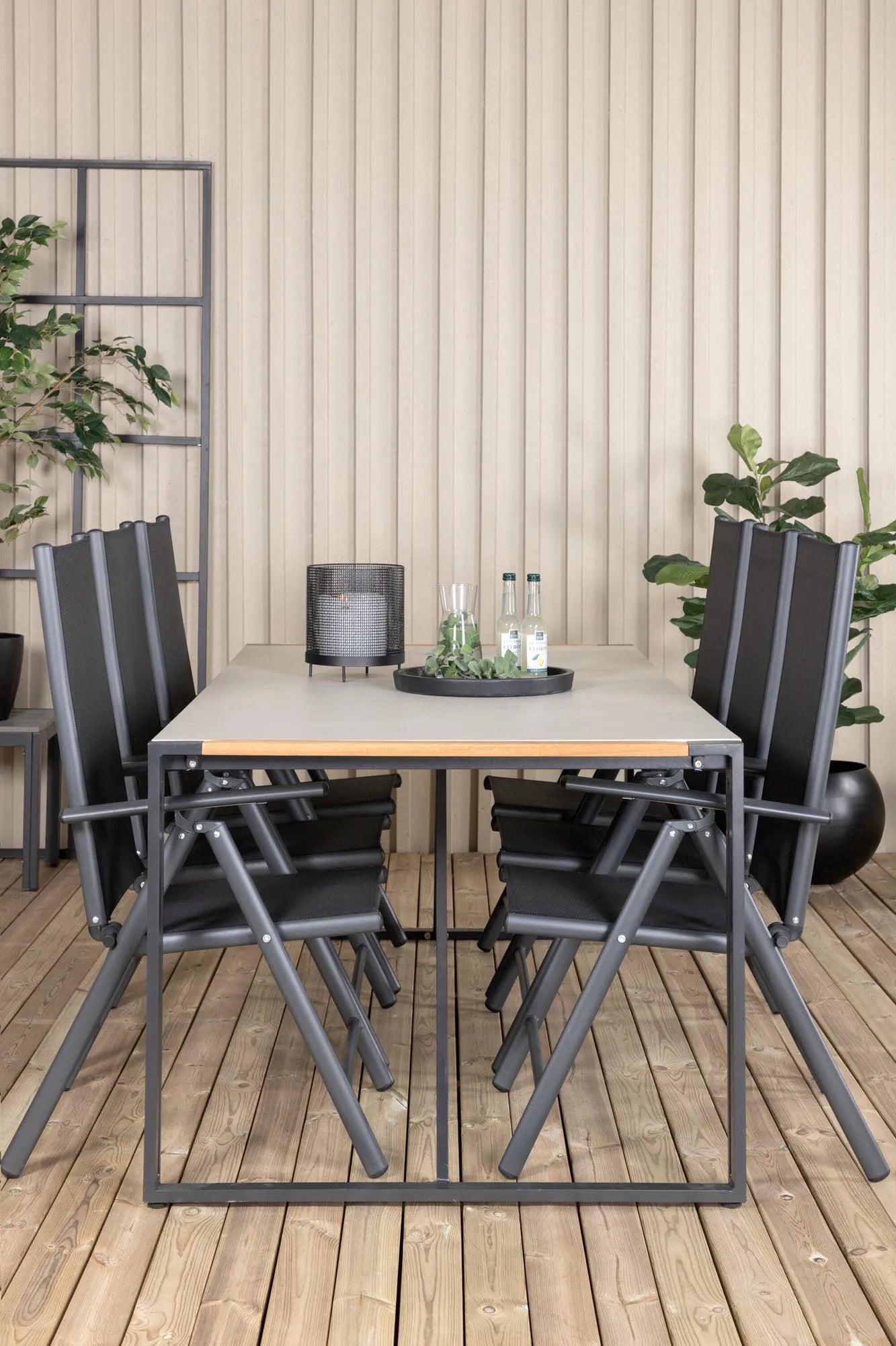 Elegantes Texas Tischset 200cm für stilvolle Outdoor-Dinner.