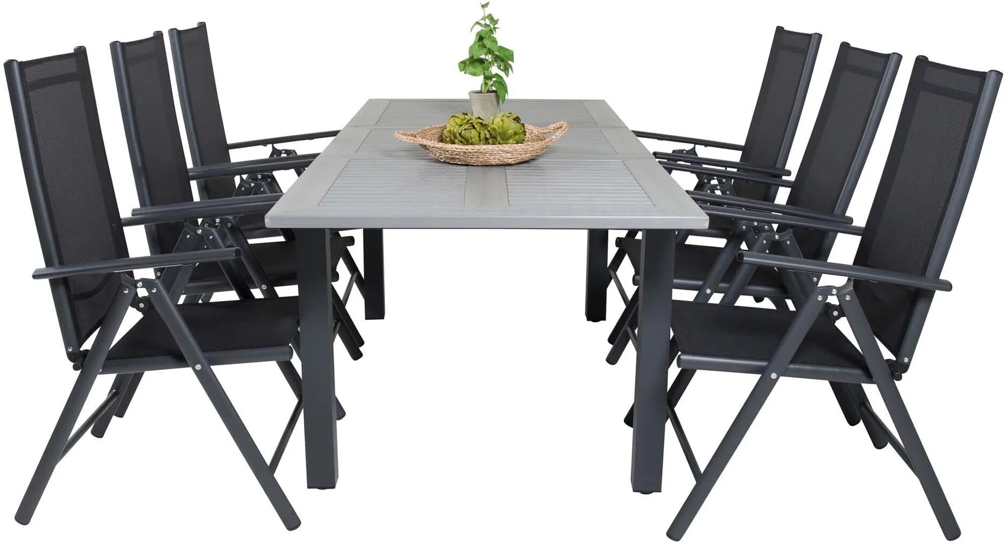 Elegantes Albany Set: Perfekt für stilvolle Outdoor-Dinnerpartys.