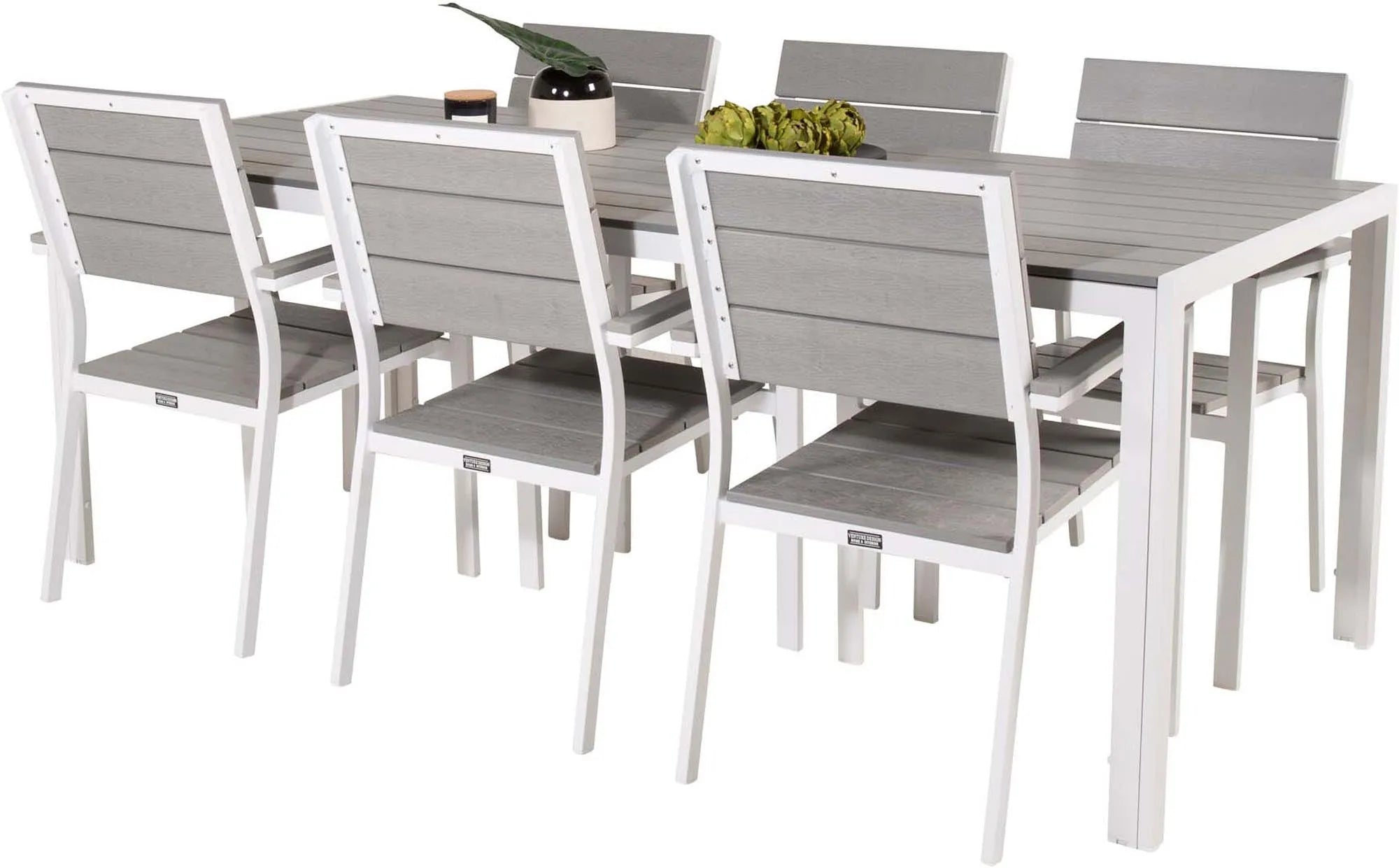 Elegantes Break Outdoor-Tischset 205cm für 6 Personen von Venture Home.