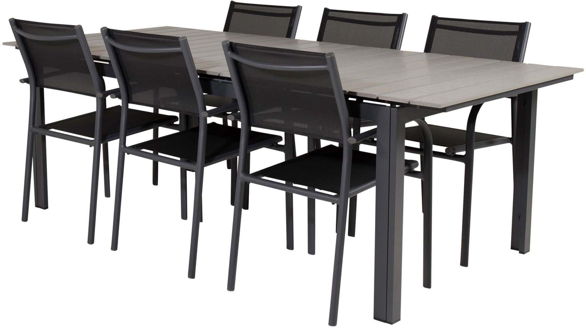 Robustes Levels Gartenset 224cm, 6 Stühle, von Venture Home.