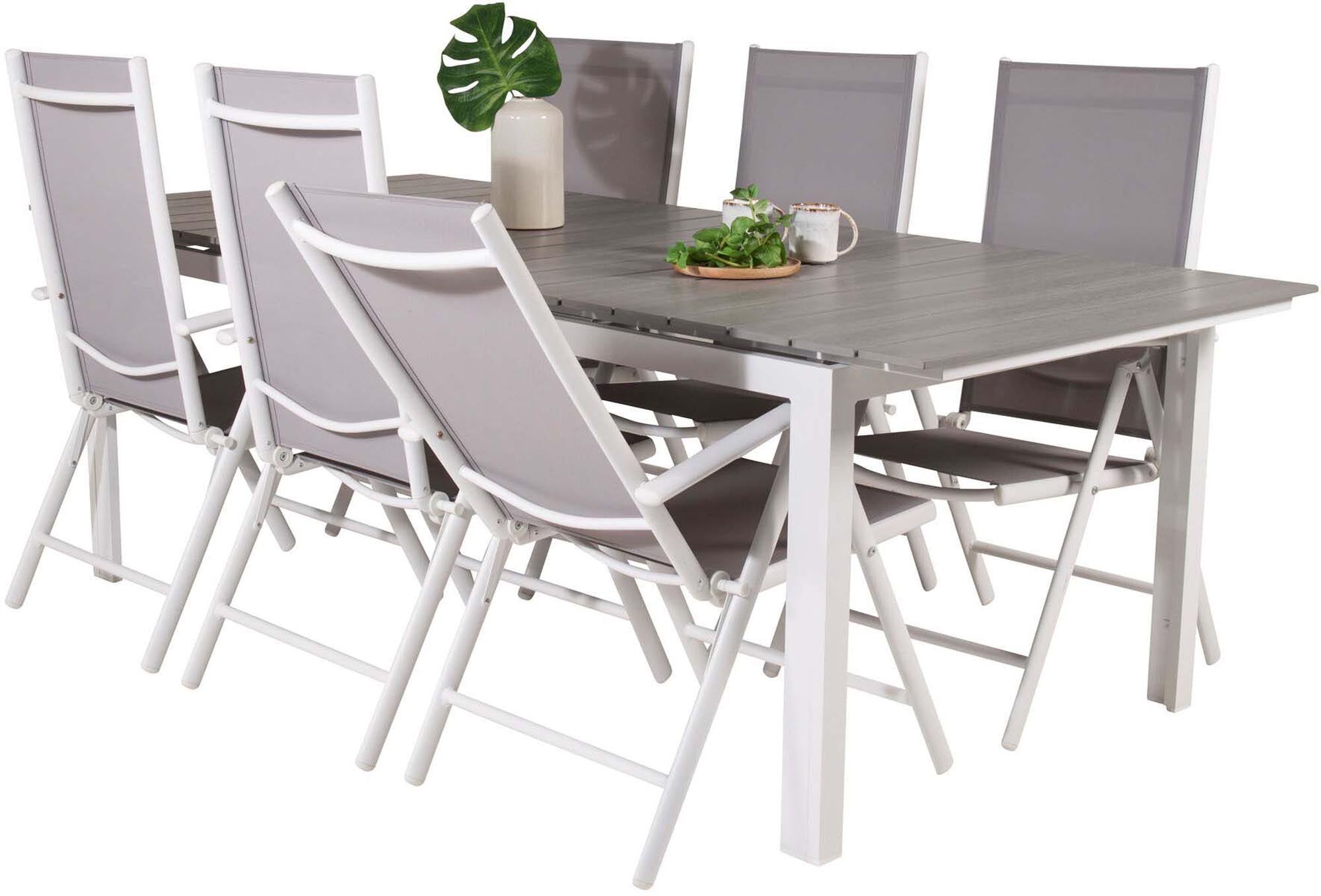 Stilvolles Venture Home Tischset für 6, ideal für Terrassenfeste.