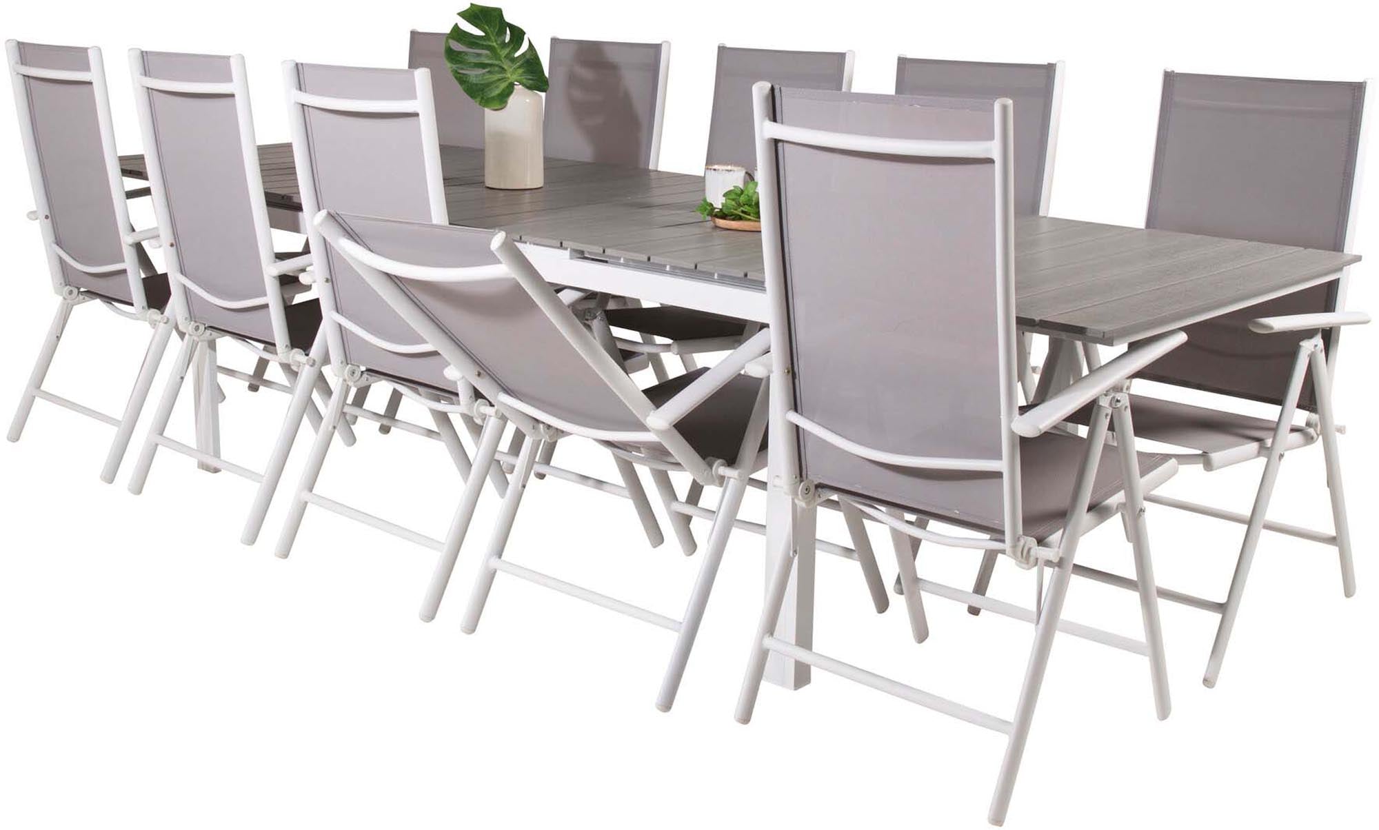 Elegantes Venture Home Tischset für 8, ideal für grosse Terrassen.