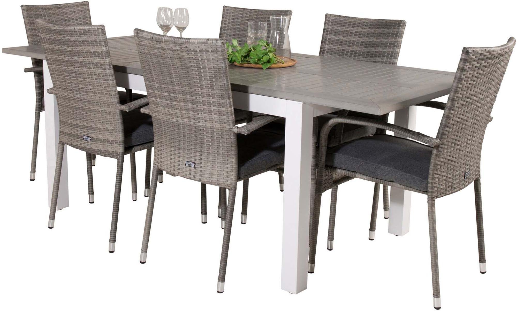 Venture Home Albany: Elegantes, erweiterbares Outdoor-Esstischset.