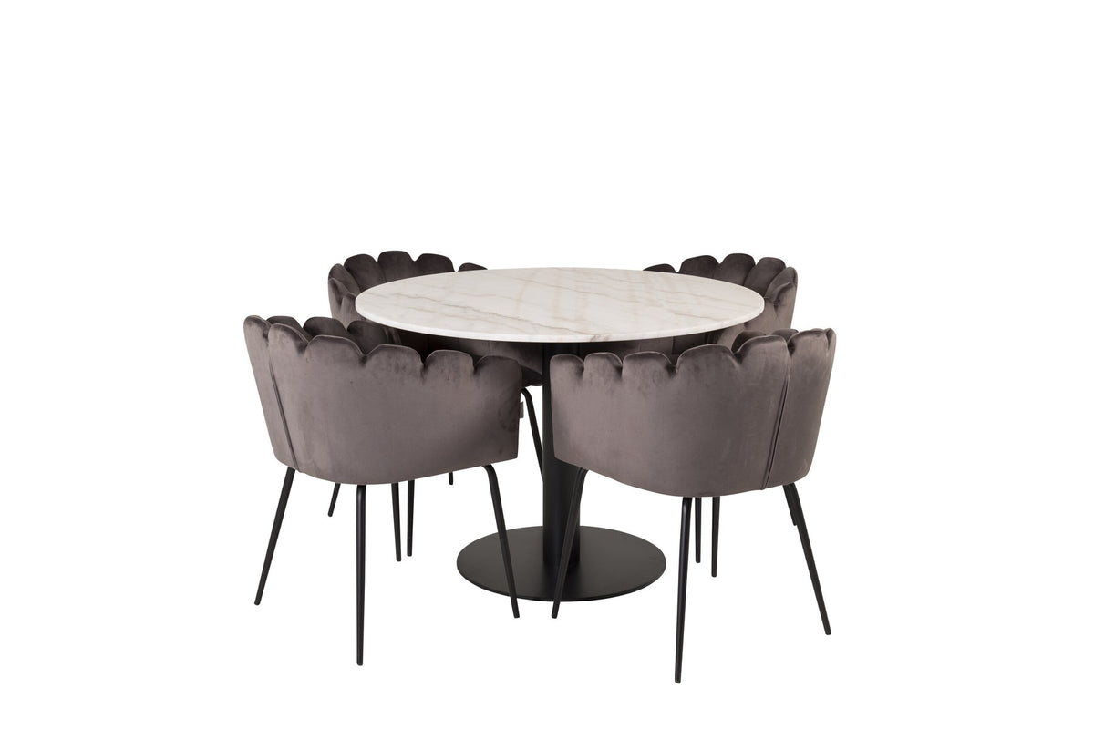 Estelle Esszimmerset + Limhamn ⌀106cm/4St.