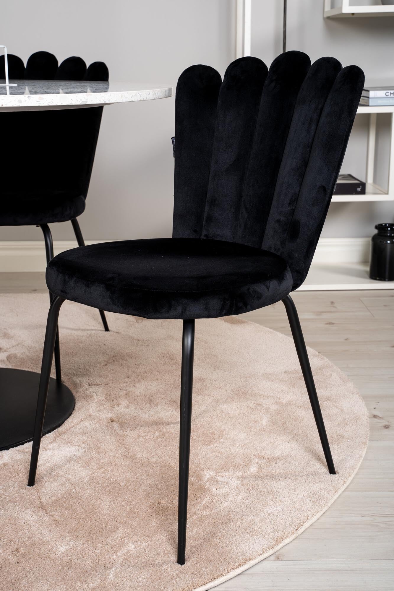 Razzia Esszimmerset + Limhamn ⌀106cm/4St. in Schwarz präsentiert im Onlineshop von KAQTU Design AG. Esszimmerset ist von Venture Home