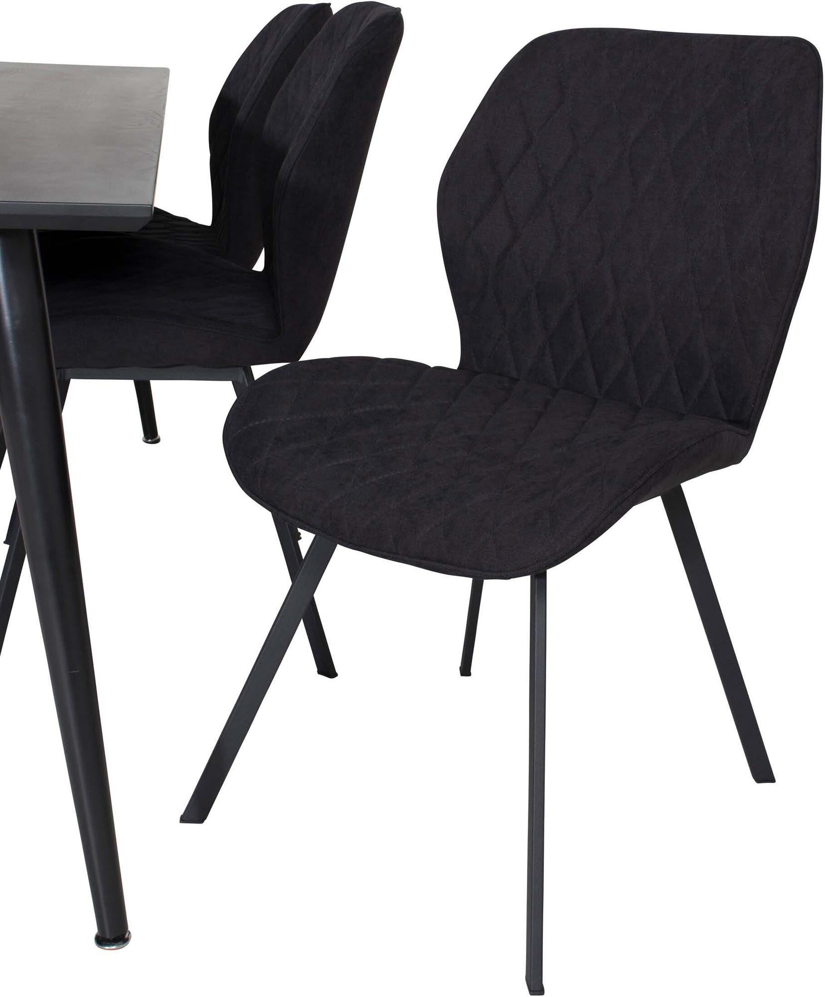 Dipp Esszimmerset + Gemma 180cm/6St. in Schwarz / Schwarz präsentiert im Onlineshop von KAQTU Design AG. Esszimmerset ist von Venture Home