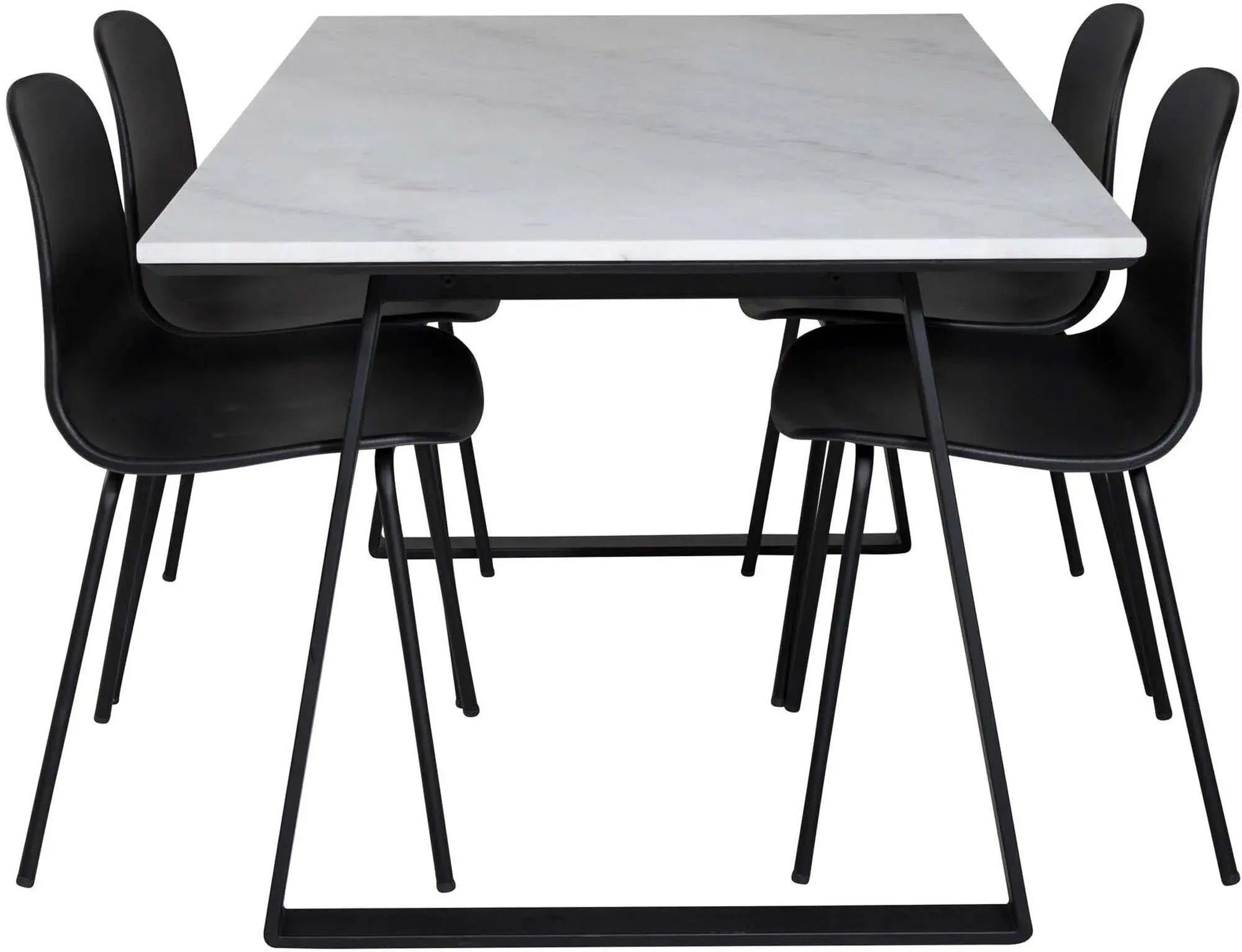 Stilvolles Esszimmerset Estelle + Arctic, 140cm, 4 Stühle, elegant.