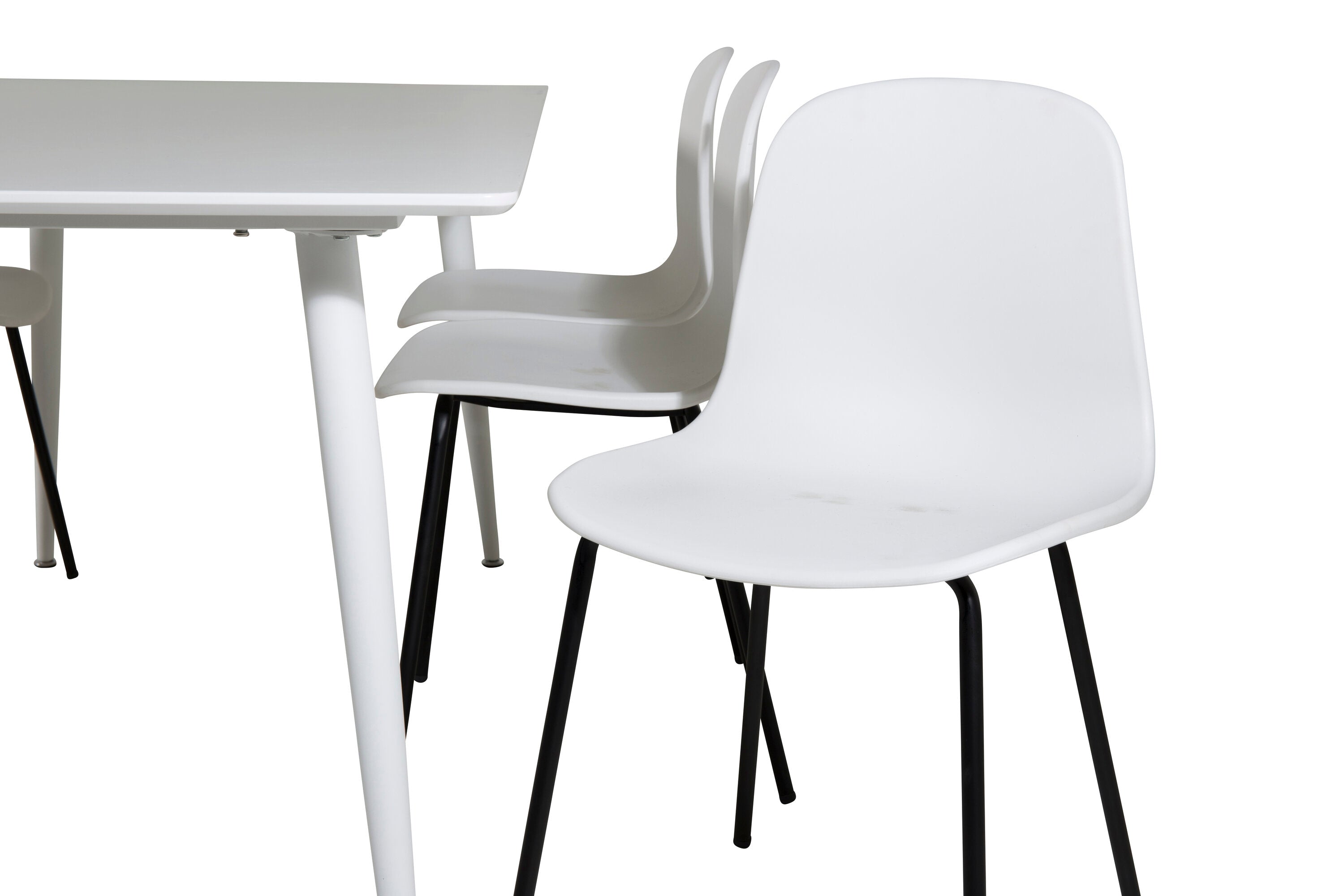 Polar Esszimmerset + Arctic 180cm/6St. in Schwarz-Weiss präsentiert im Onlineshop von KAQTU Design AG. Esszimmerset ist von Venture Home