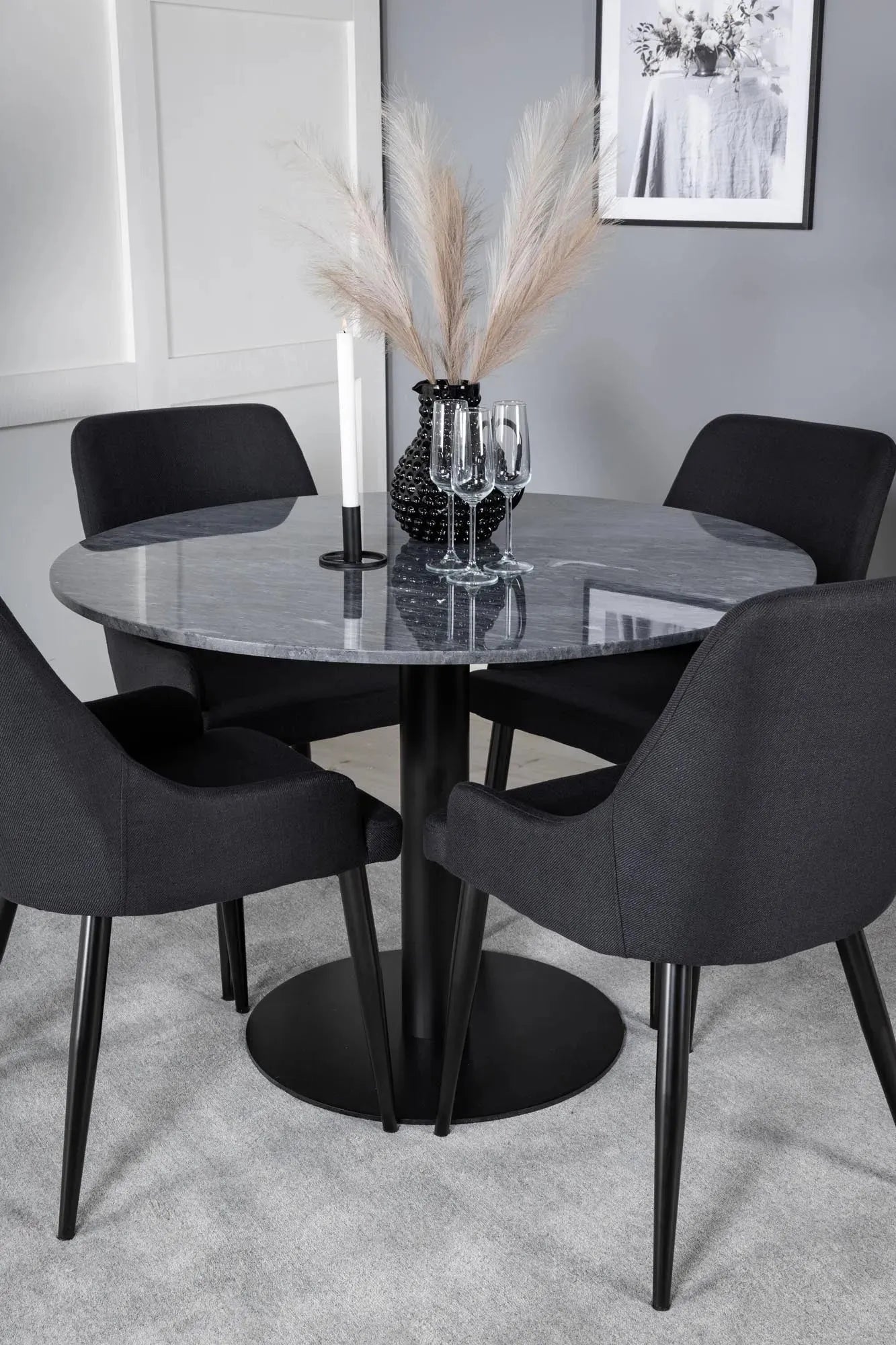 Venture Home: Esszimmerset Estelle + Plaza, stilvoll für 4 Personen.