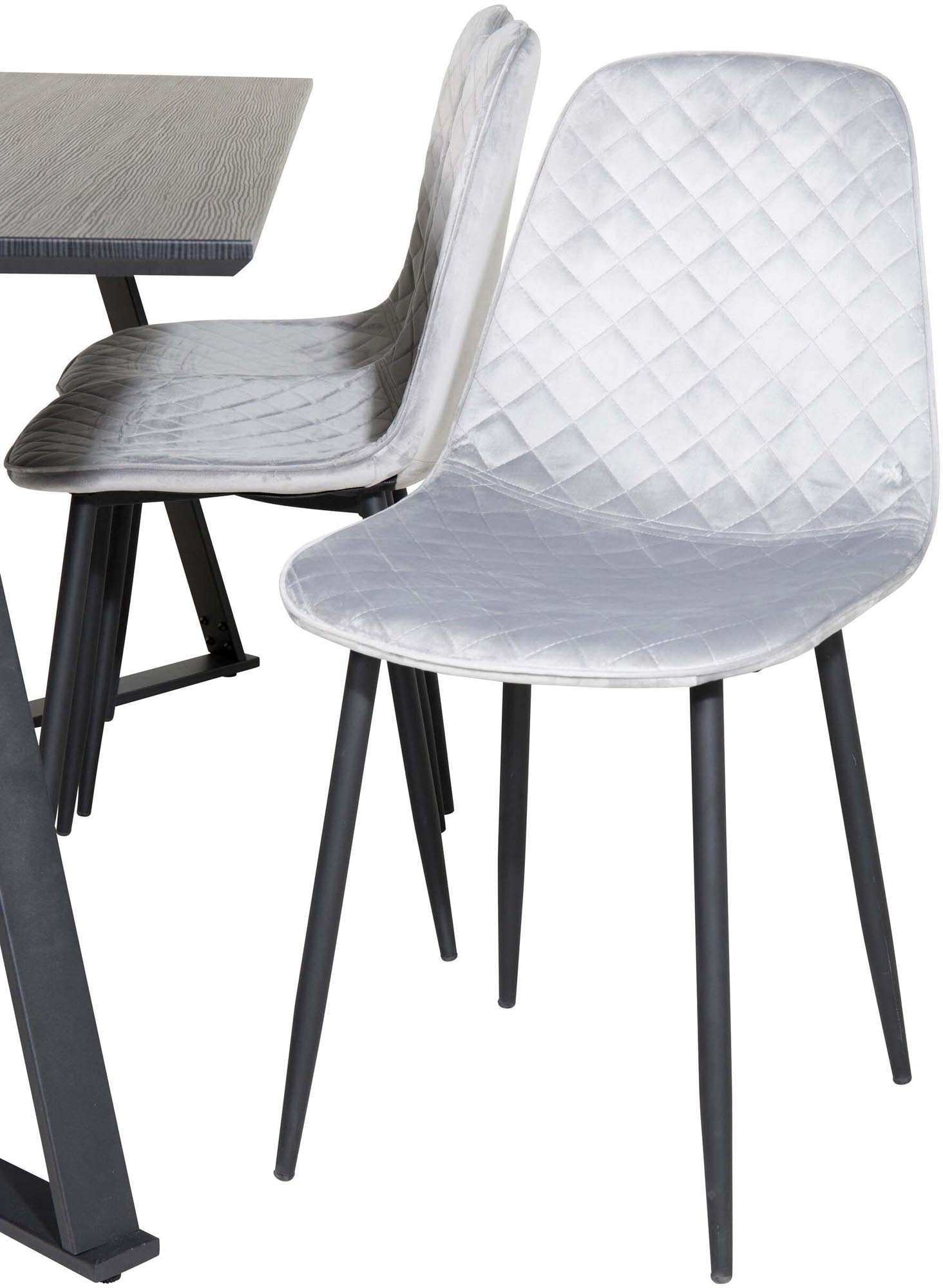 Marina Esszimmerset: 180cm Tisch mit 6 Stühlen, modernes Design, ideal für ein elegantes und stilvolles Esszimmer.