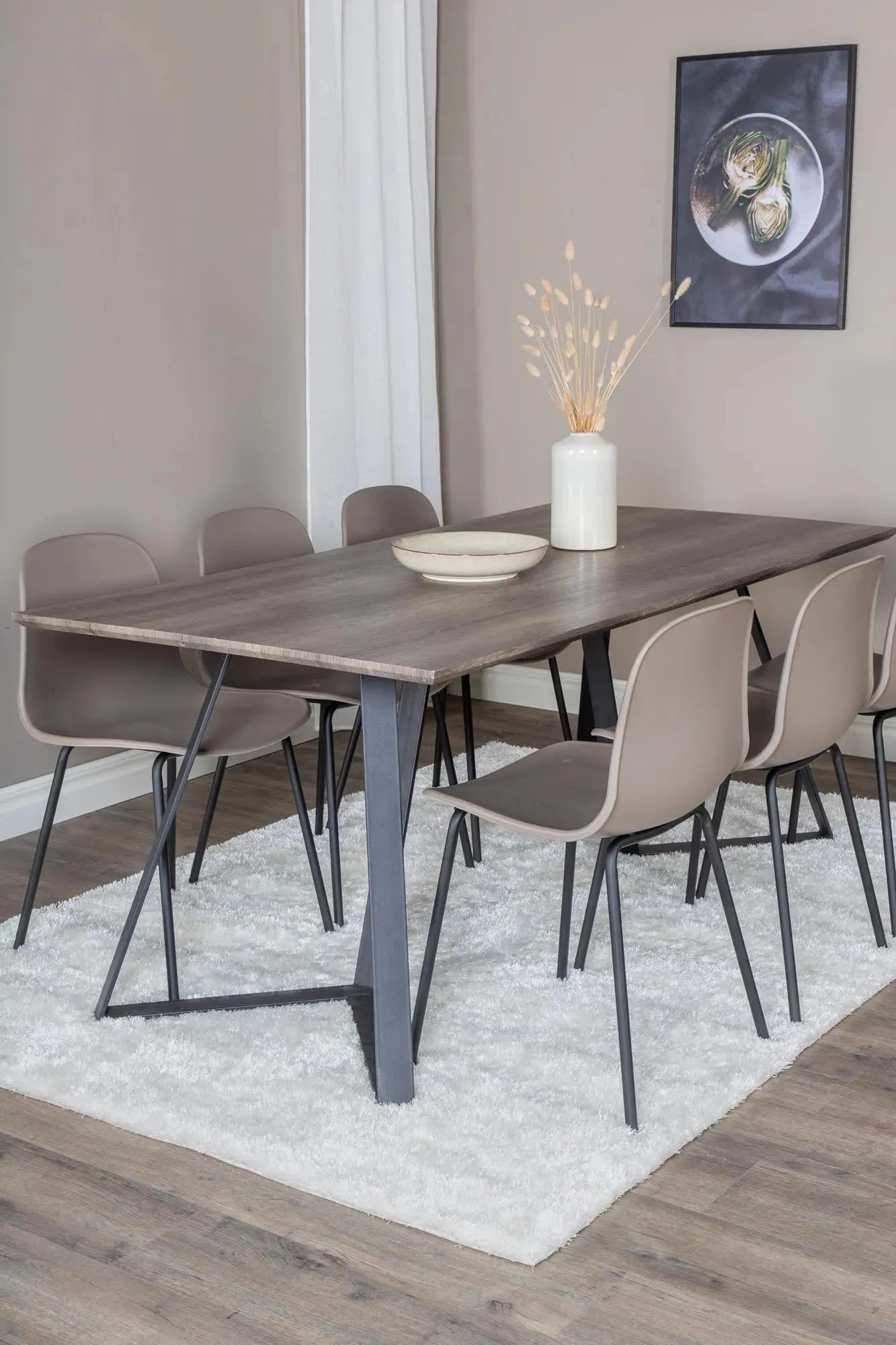 Stilvolles Marina Esszimmerset 180cm mit 6 Stühlen von Venture Home.