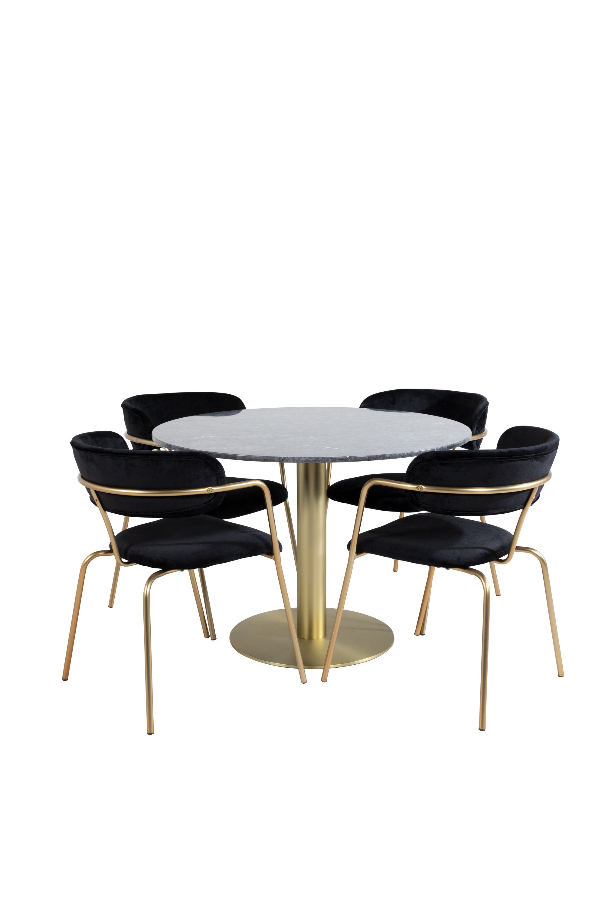 Estelle Esstisch mit Arrow-Stühlen in  präsentiert im Onlineshop von KAQTU Design AG. Bartischset ist von Venture Home
