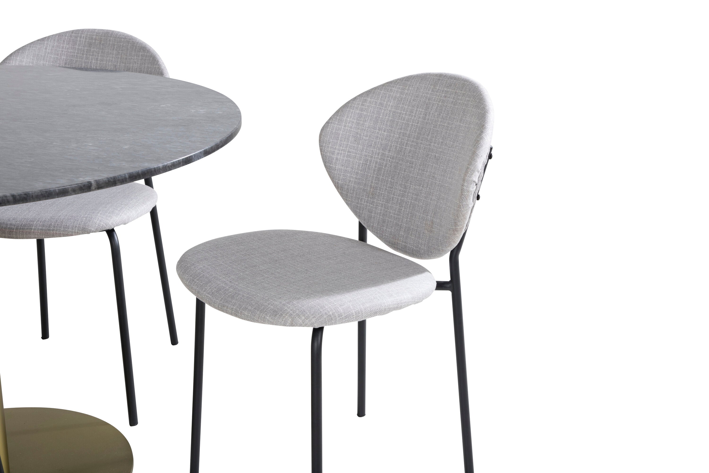 Rundes Estelle Esstischset von Venture Home, ideal für stilvolle Essbereiche, mit modernem Design und hochwertiger Verarbeitung.