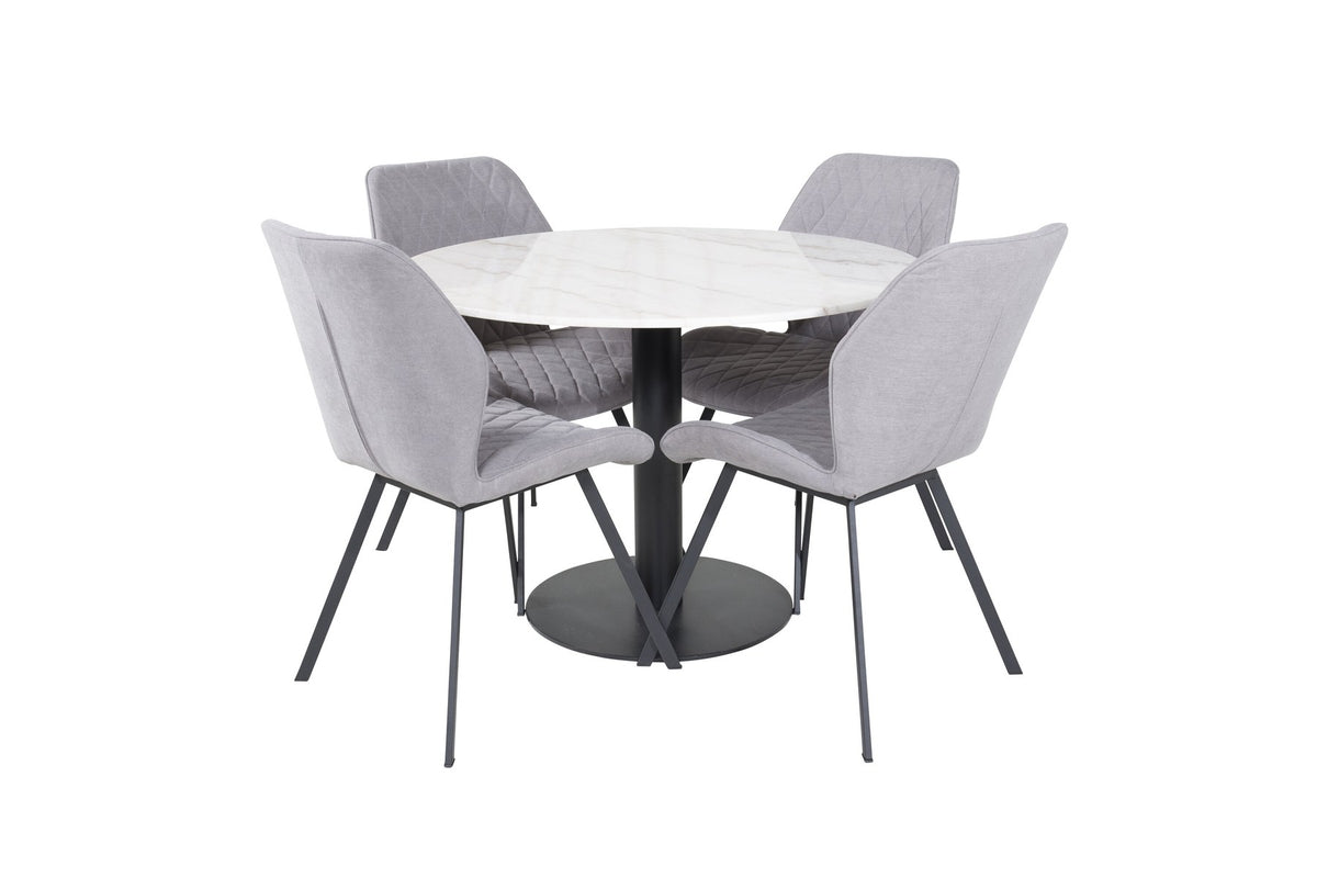 Estelle Esszimmerset + Gemma ⌀106cm/4St.