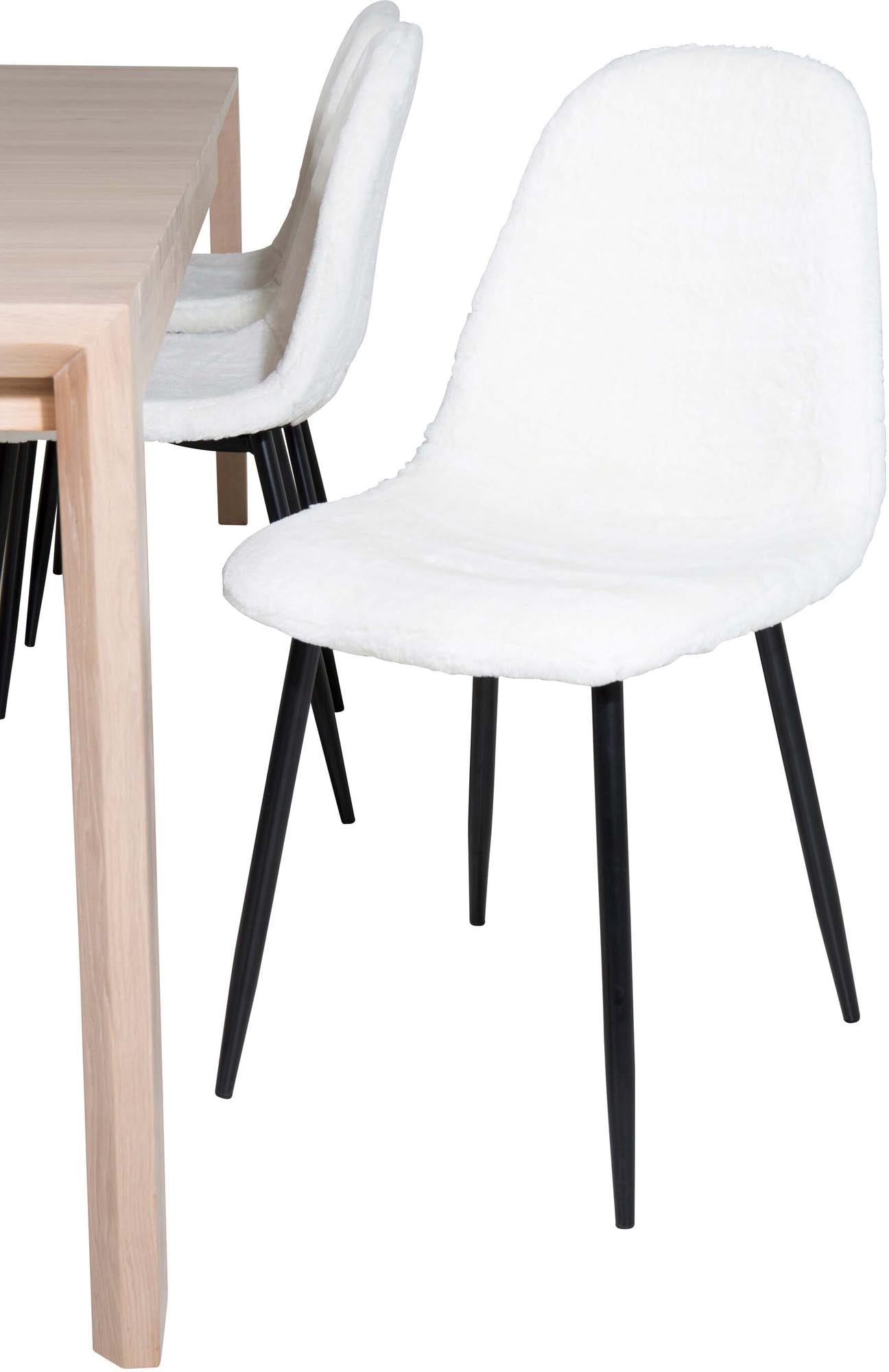 Slider Esszimmerset ausziehbar + Polar 170cm/6St. in Schwarz-Weiss präsentiert im Onlineshop von KAQTU Design AG. Esszimmerset ist von Venture Home