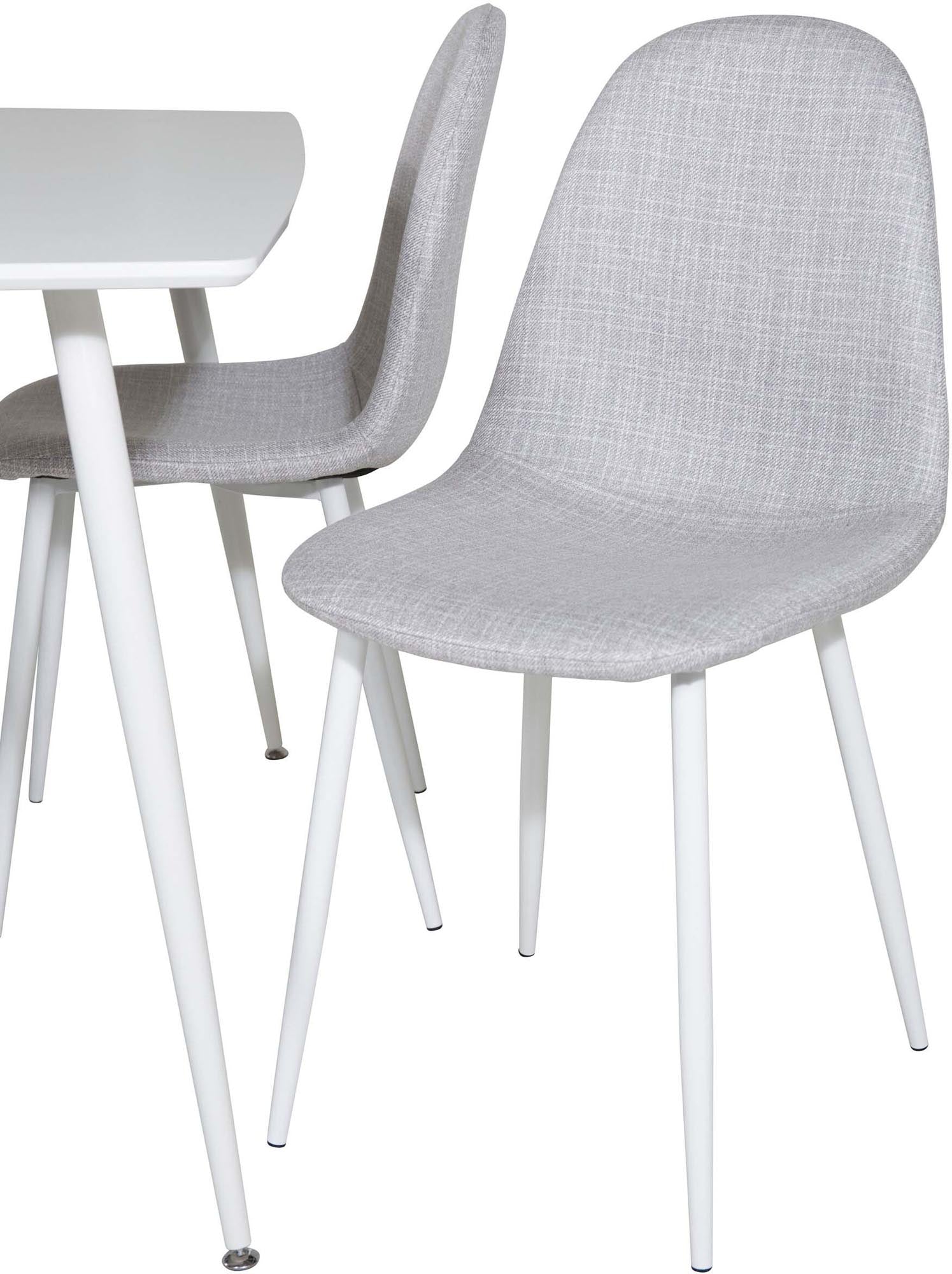 Polar Esszimmerset + Polar 120cm/4St. in Weiss / Grau präsentiert im Onlineshop von KAQTU Design AG. Esszimmerset ist von Venture Home