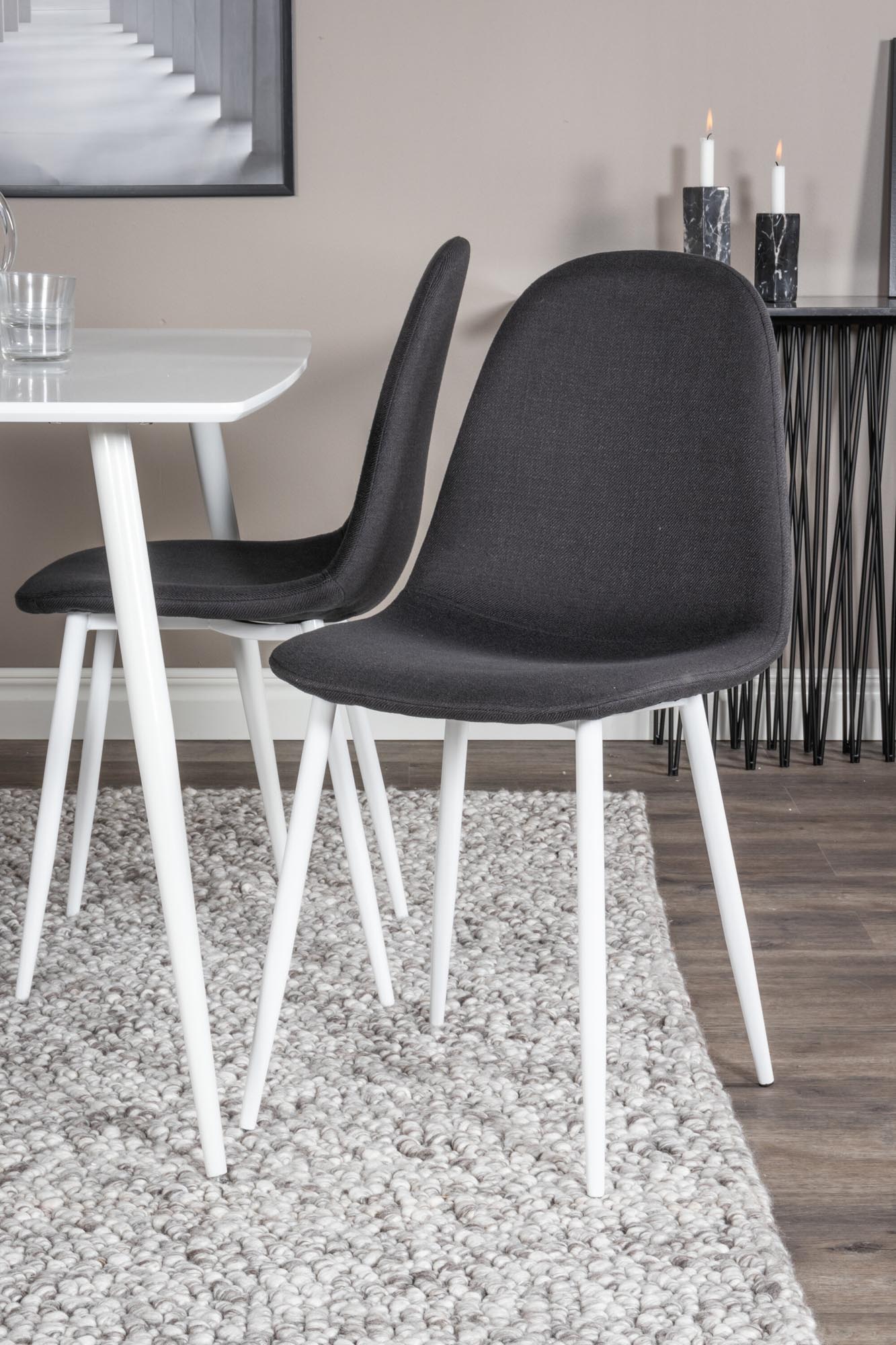 Polar Esszimmerset + Polar 120cm/4St. in Schwarz / Weiss präsentiert im Onlineshop von KAQTU Design AG. Esszimmerset ist von Venture Home