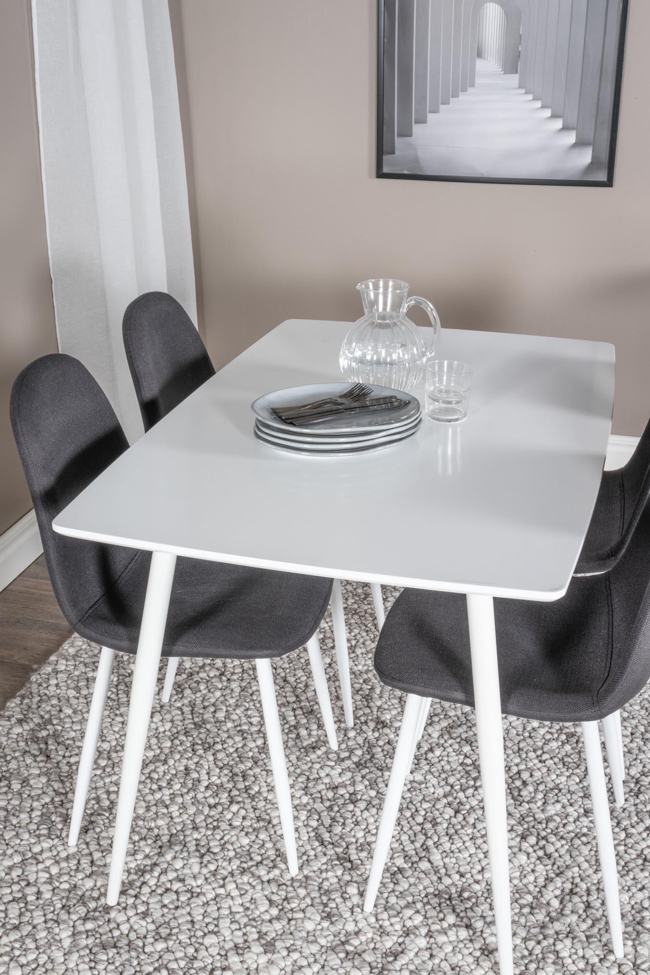 Polar Esszimmerset + Polar 120cm/4St. in Schwarz / Weiss präsentiert im Onlineshop von KAQTU Design AG. Esszimmerset ist von Venture Home