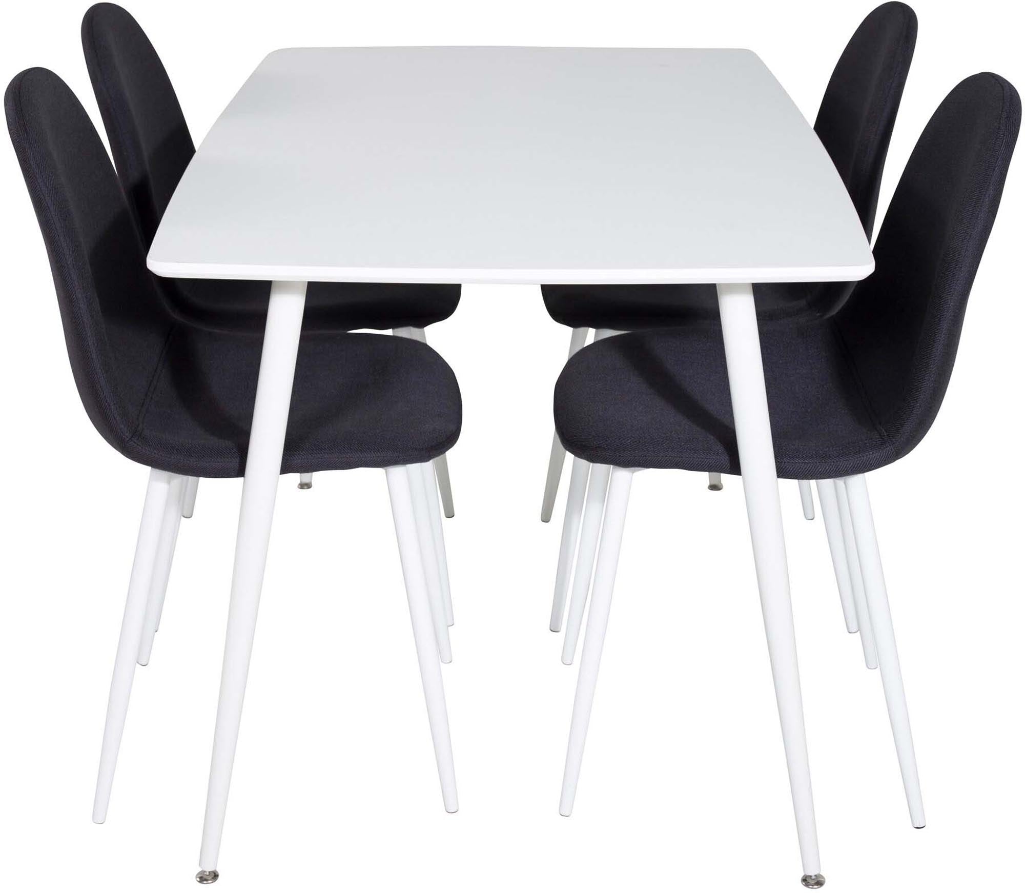 Polar Esszimmerset + Polar 120cm/4St. in Schwarz / Weiss präsentiert im Onlineshop von KAQTU Design AG. Esszimmerset ist von Venture Home