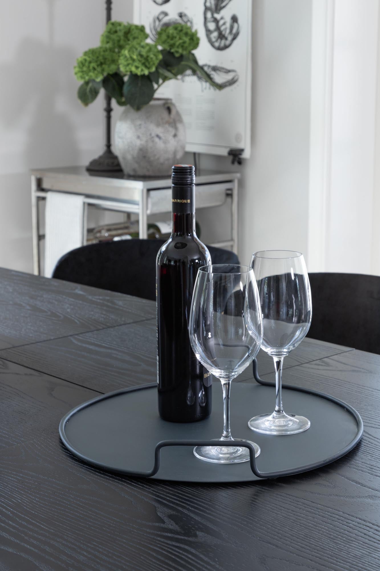 Gold Esszimmerset ausziehbar + Arrow 180cm/6St. in Schwarz / Gold präsentiert im Onlineshop von KAQTU Design AG. Esszimmerset ist von Venture Home