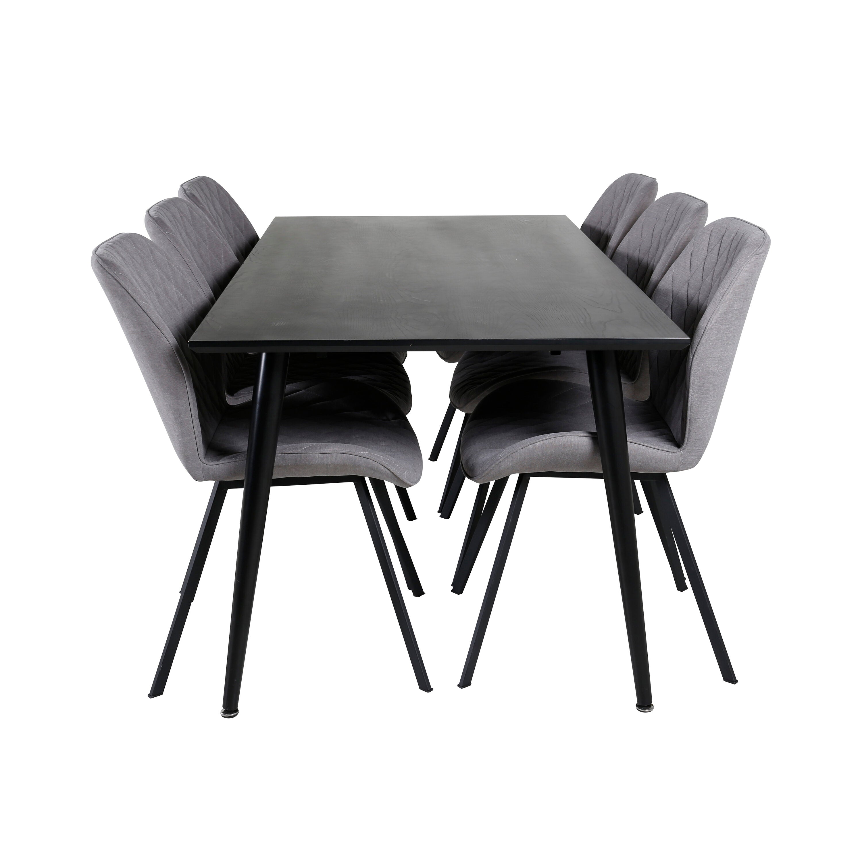 Dipp Esszimmerset + Gemma 180cm/6St. in Schwarz präsentiert im Onlineshop von KAQTU Design AG. Esszimmerset ist von Venture Home