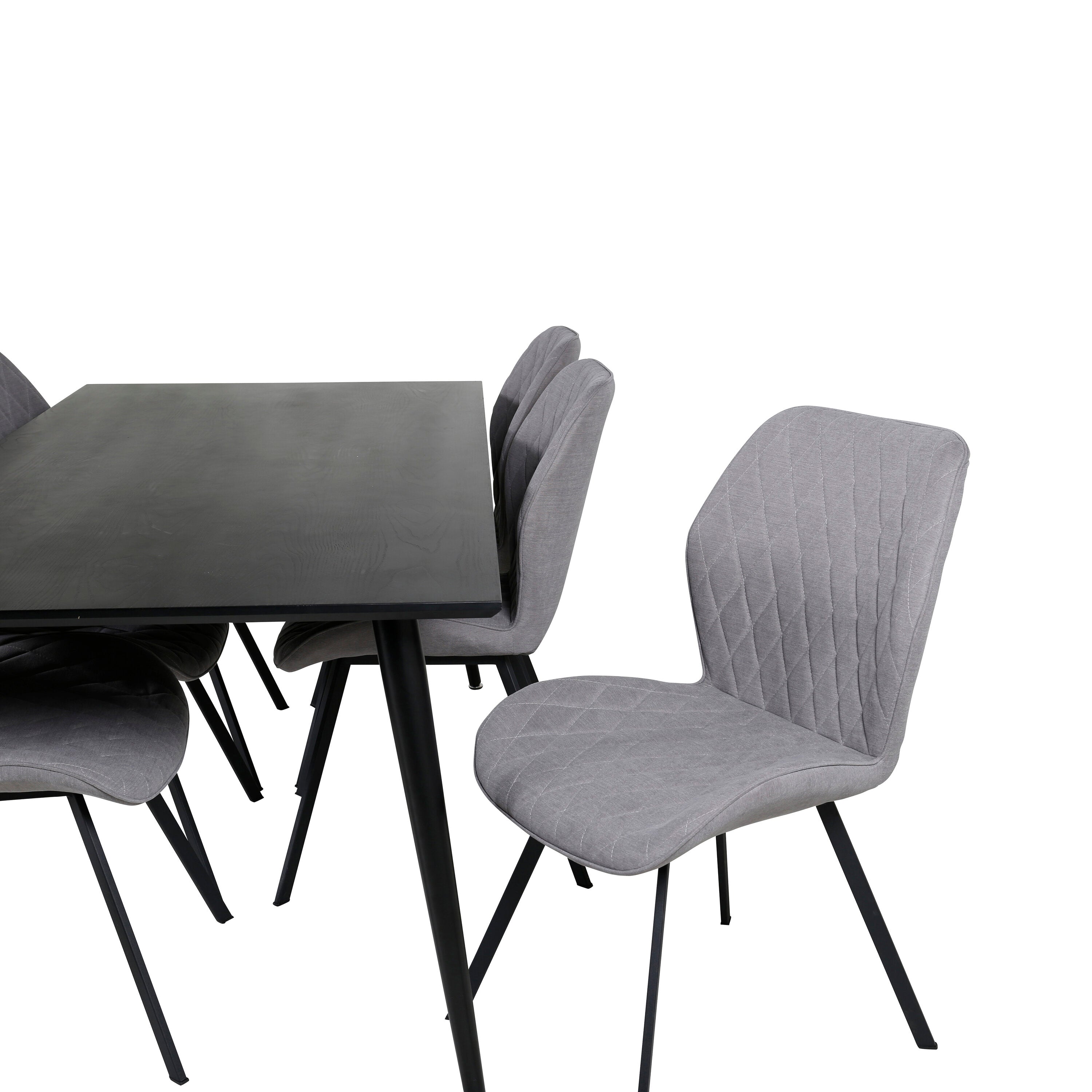Dipp Esszimmerset + Gemma 180cm/6St. in Schwarz präsentiert im Onlineshop von KAQTU Design AG. Esszimmerset ist von Venture Home