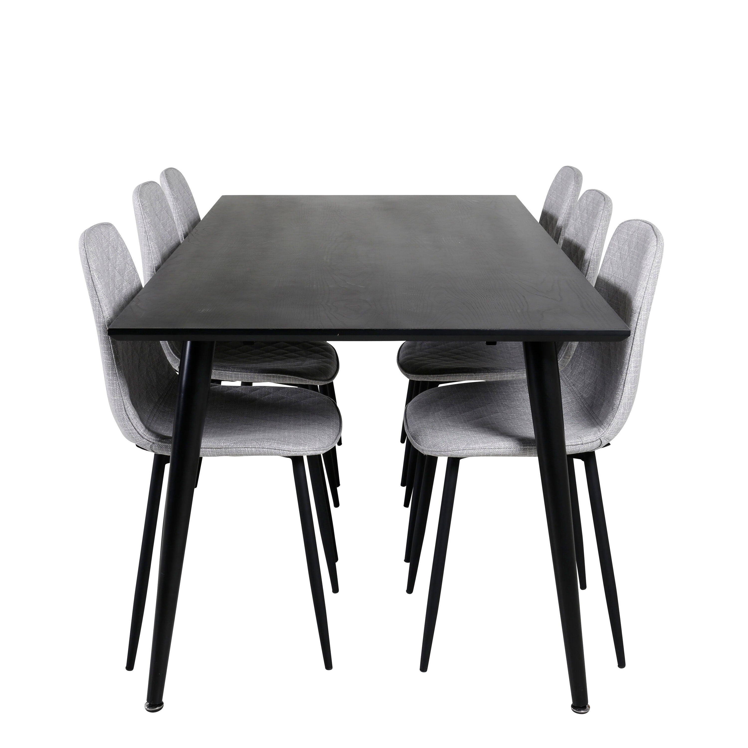 Dipp Esszimmerset + Polar Diamond 180cm/6St. in Schwarzgrau präsentiert im Onlineshop von KAQTU Design AG. Esszimmerset ist von Venture Home