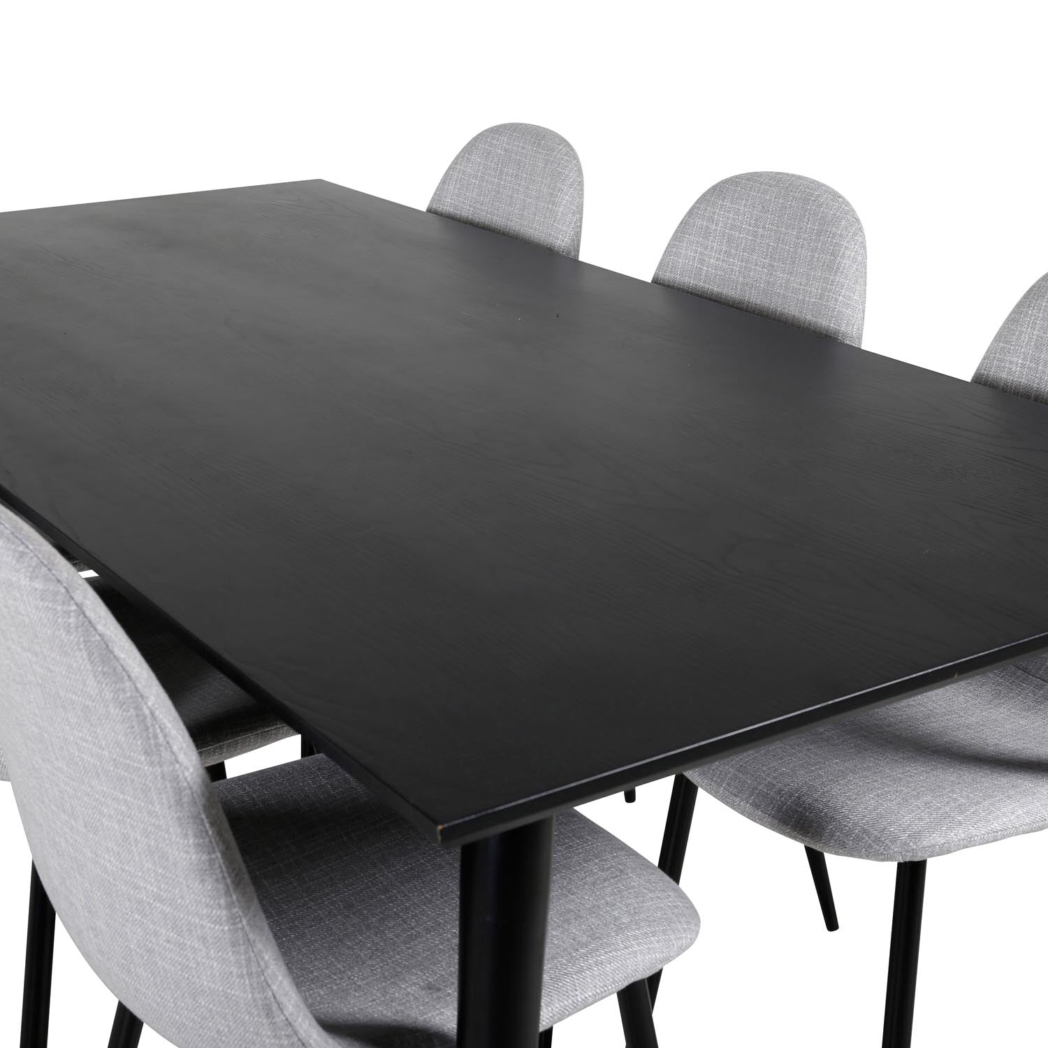 Dipp Esszimmerset + Polar 180cm/6St. in Schwarz / Hellgrau präsentiert im Onlineshop von KAQTU Design AG. Esszimmerset ist von Venture Home