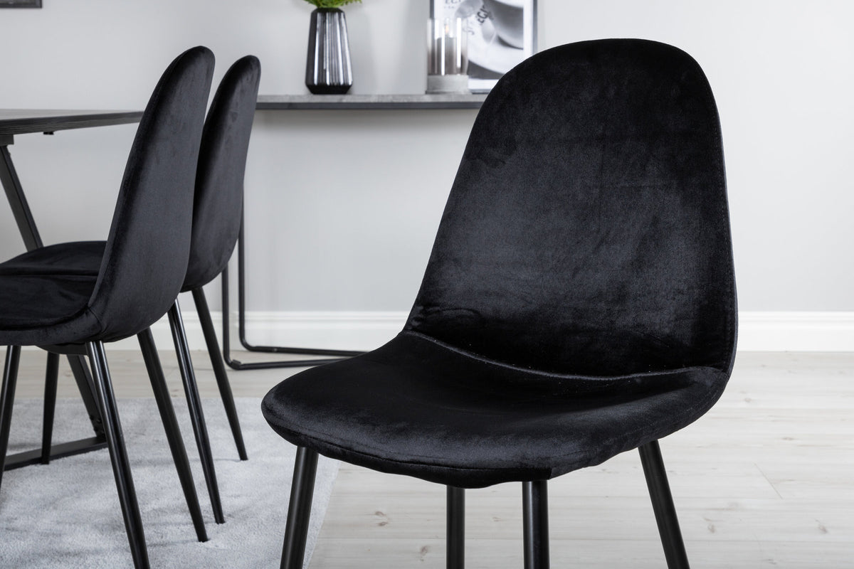 Marina Esszimmerset Polar 180cm/6St. in Schwarz präsentiert im Onlineshop von KAQTU Design AG. Esszimmerset ist von Venture Home