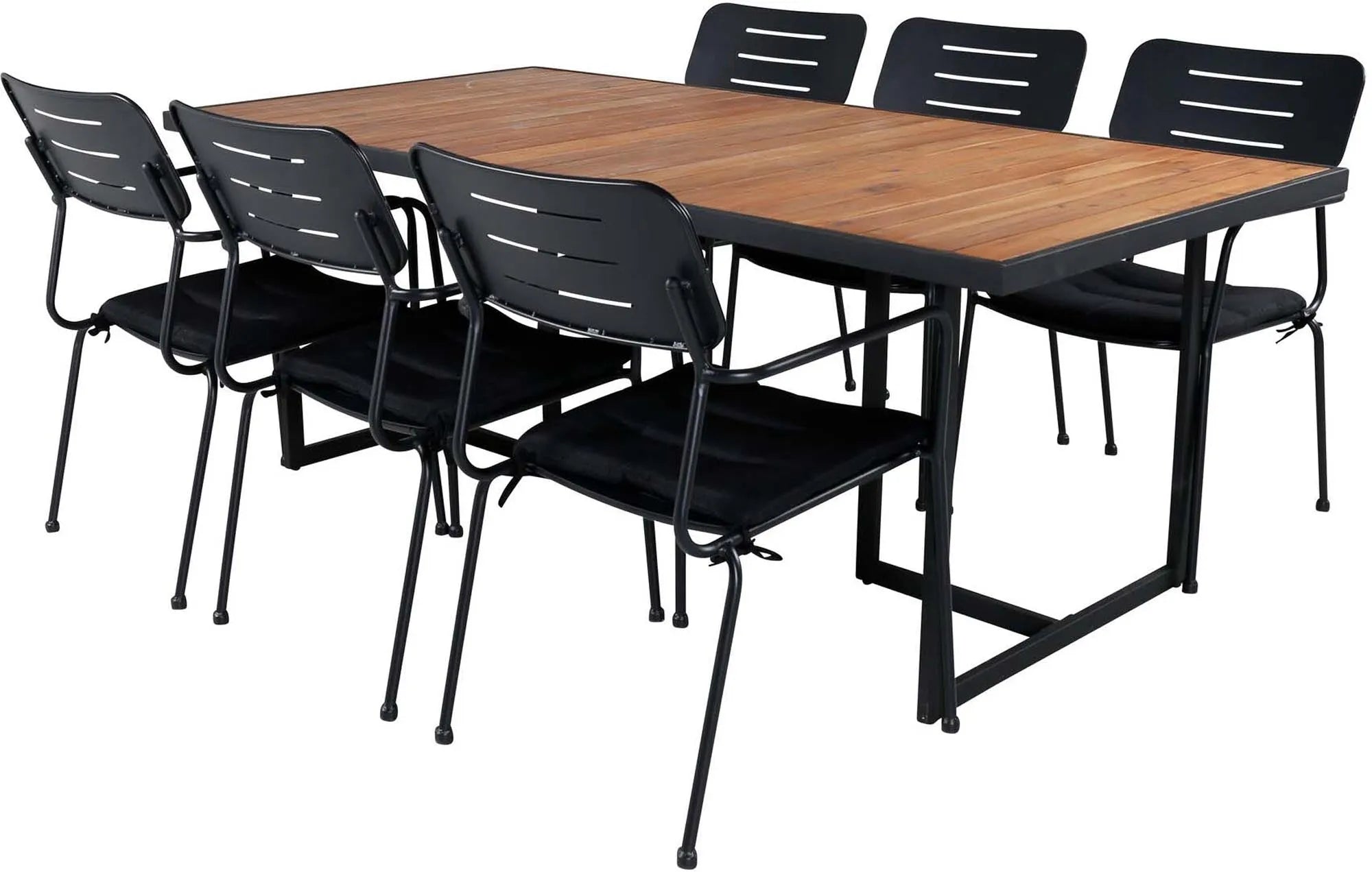 Modernes Khung Tischset 200cm für 6, perfekt für Outdoor-Events.