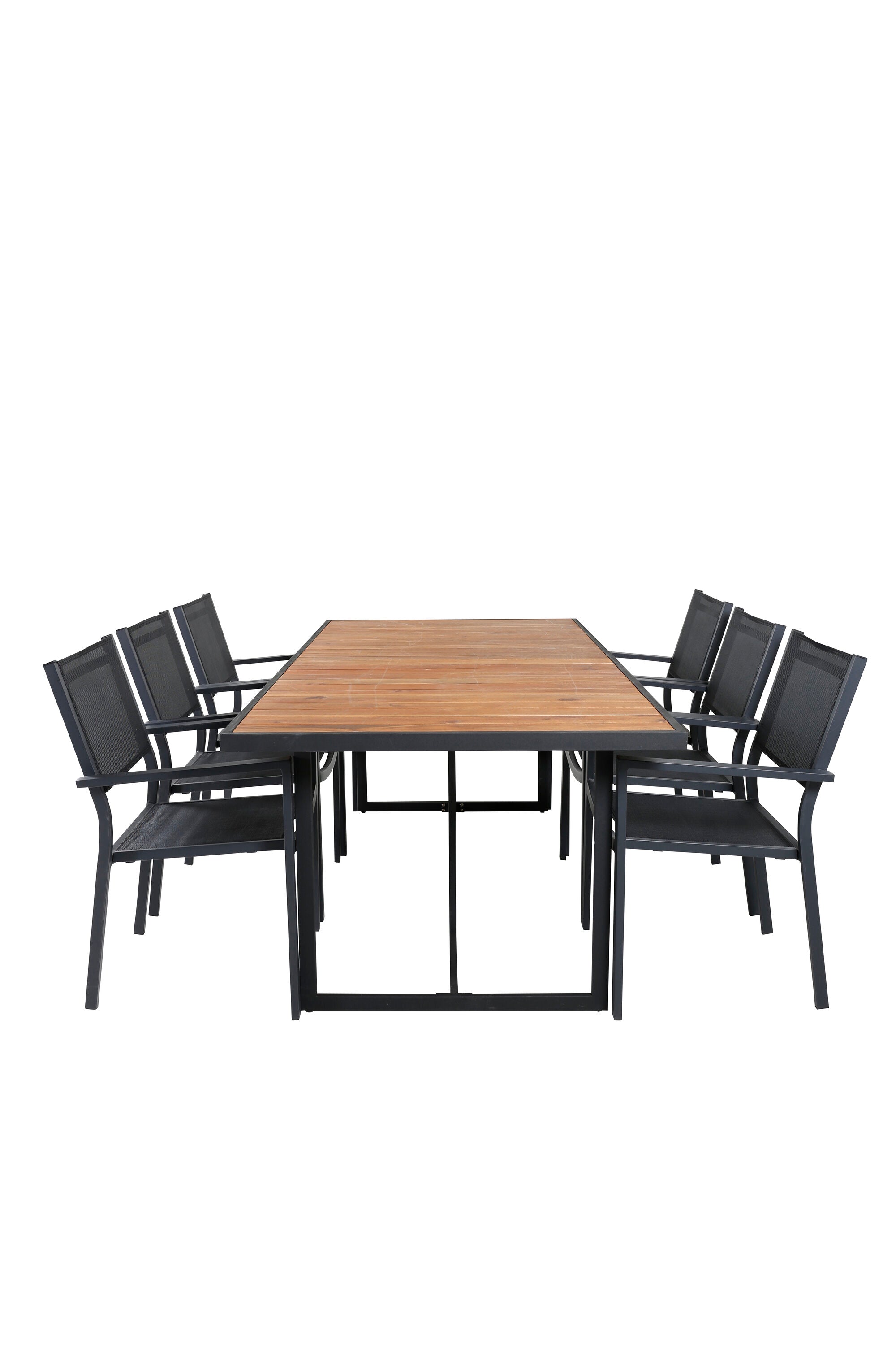 Stilvolles Khung Gartentisch-Set mit Copacabana-Stühlen von Venture Home, perfekt für moderne Aussenbereiche.