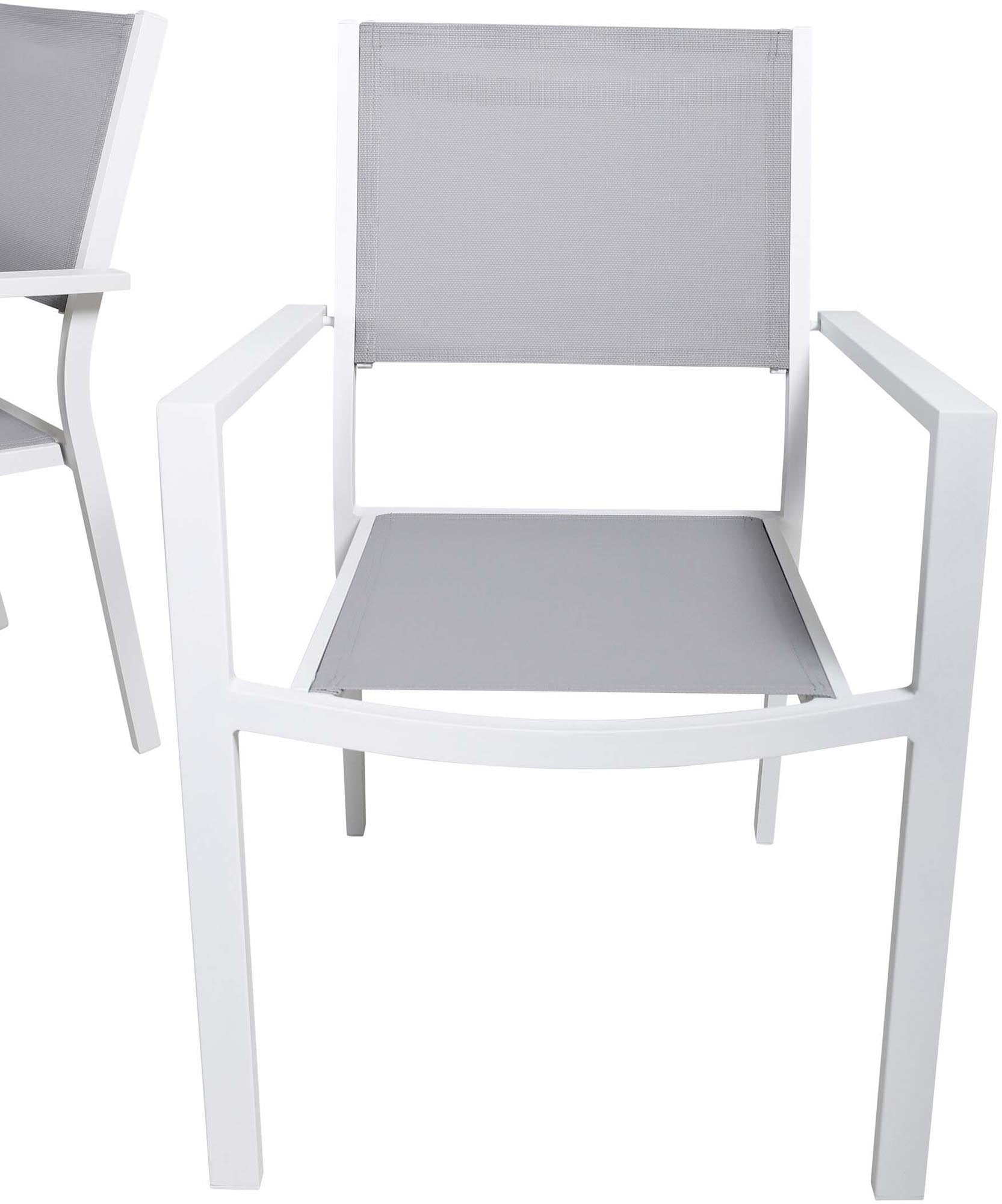 Virya Outdoor-Tischset + Copacabana 200cm/6St. in Grau präsentiert im Onlineshop von KAQTU Design AG. Gartentischset ist von Venture Home
