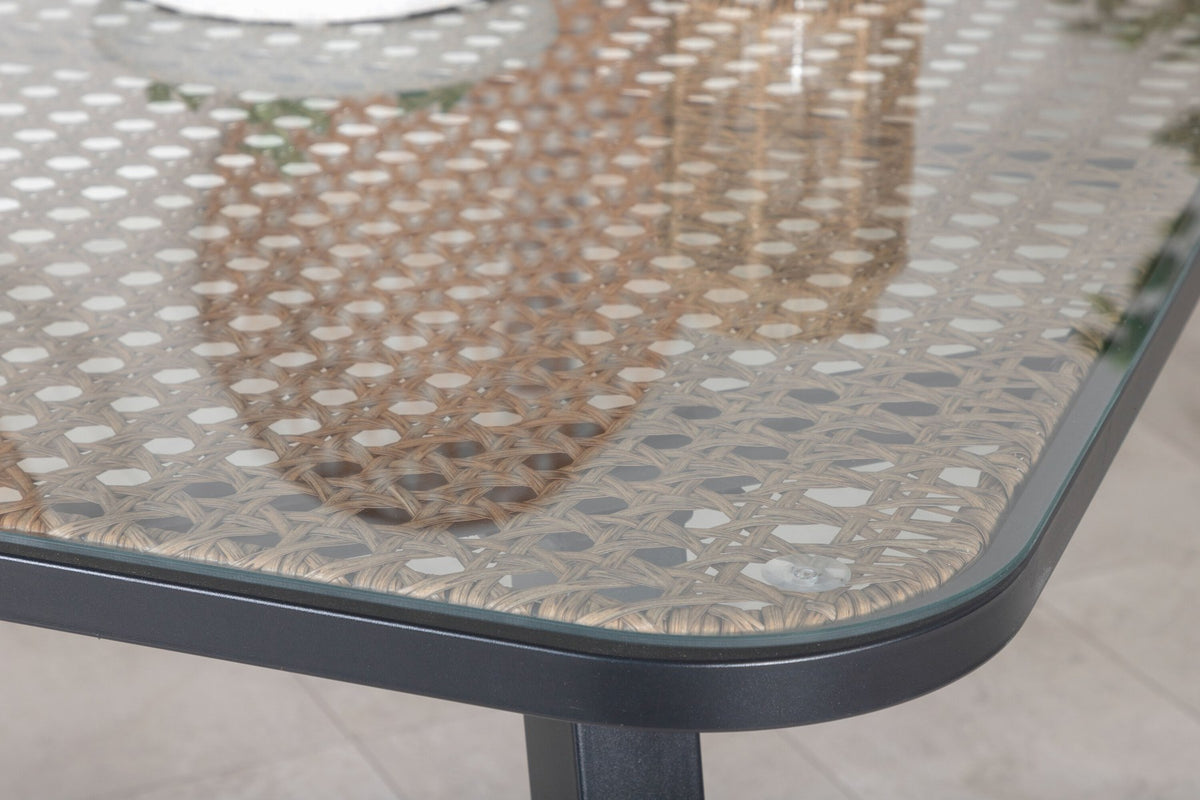 Paola Outdoor-Tischset + Lindos Stacking 200cm/6St.
