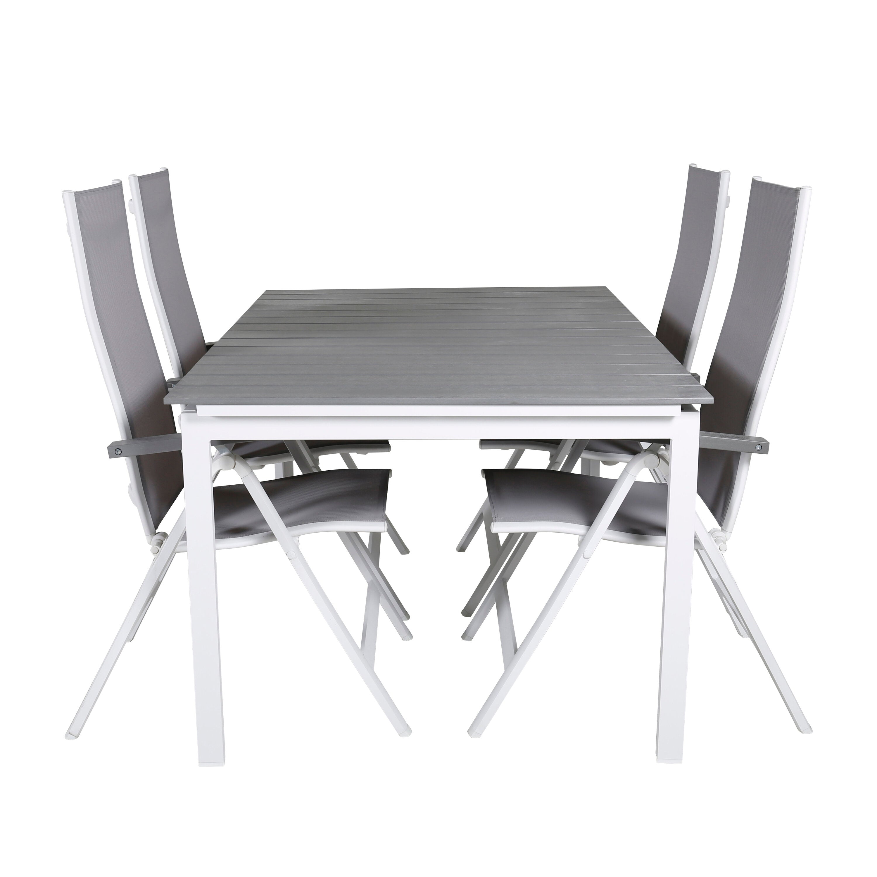 Rechteckiges Gartentisch-Set Levels in Grey/Grey präsentiert im Onlineshop von KAQTU Design AG. Gartentischset ist von Venture Home