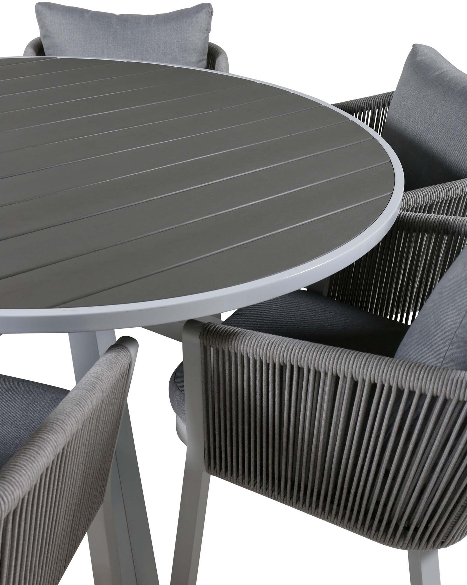 Elegantes Parma Set für 6, ideal für stilvolle Outdoor-Dinner.