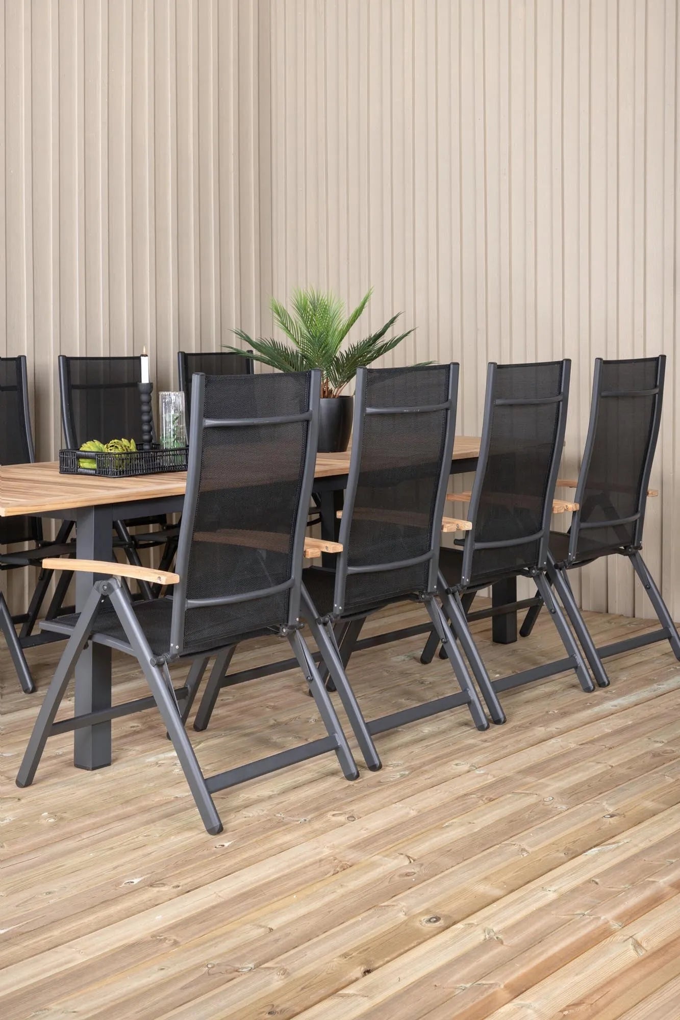 Stilvolles Panama Gartentischset von Venture Home, ausziehbar, perfekt für Garten oder Terrasse, hochwertig und modern.