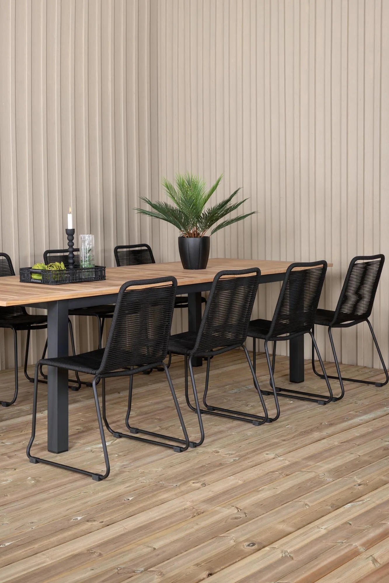 Panama Gartentischset Lindos, 8-teilig, ausziehbar, von Venture Home – stilvoll und funktional für Garten oder Terrasse.