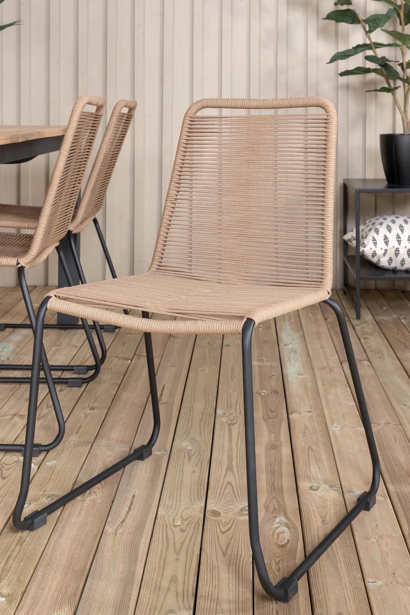 Panama Gartentischset Lindos von Venture Home, 6-teilig, ausziehbar, perfekt für elegante und praktische Outdoor-Gestaltung.