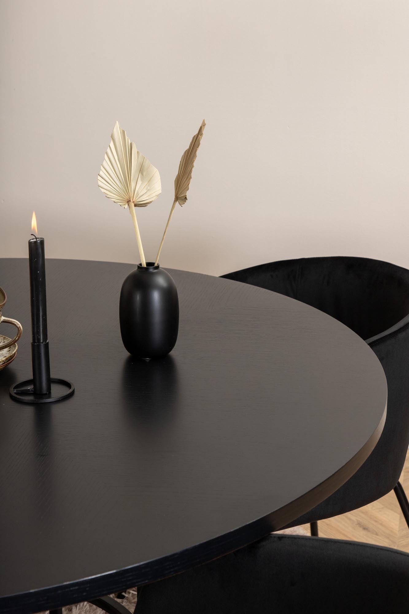 Esszimmerset Copenhagen + Berit ⌀140cm/4St. in Schwarz präsentiert im Onlineshop von KAQTU Design AG. Esszimmerset ist von Venture Home