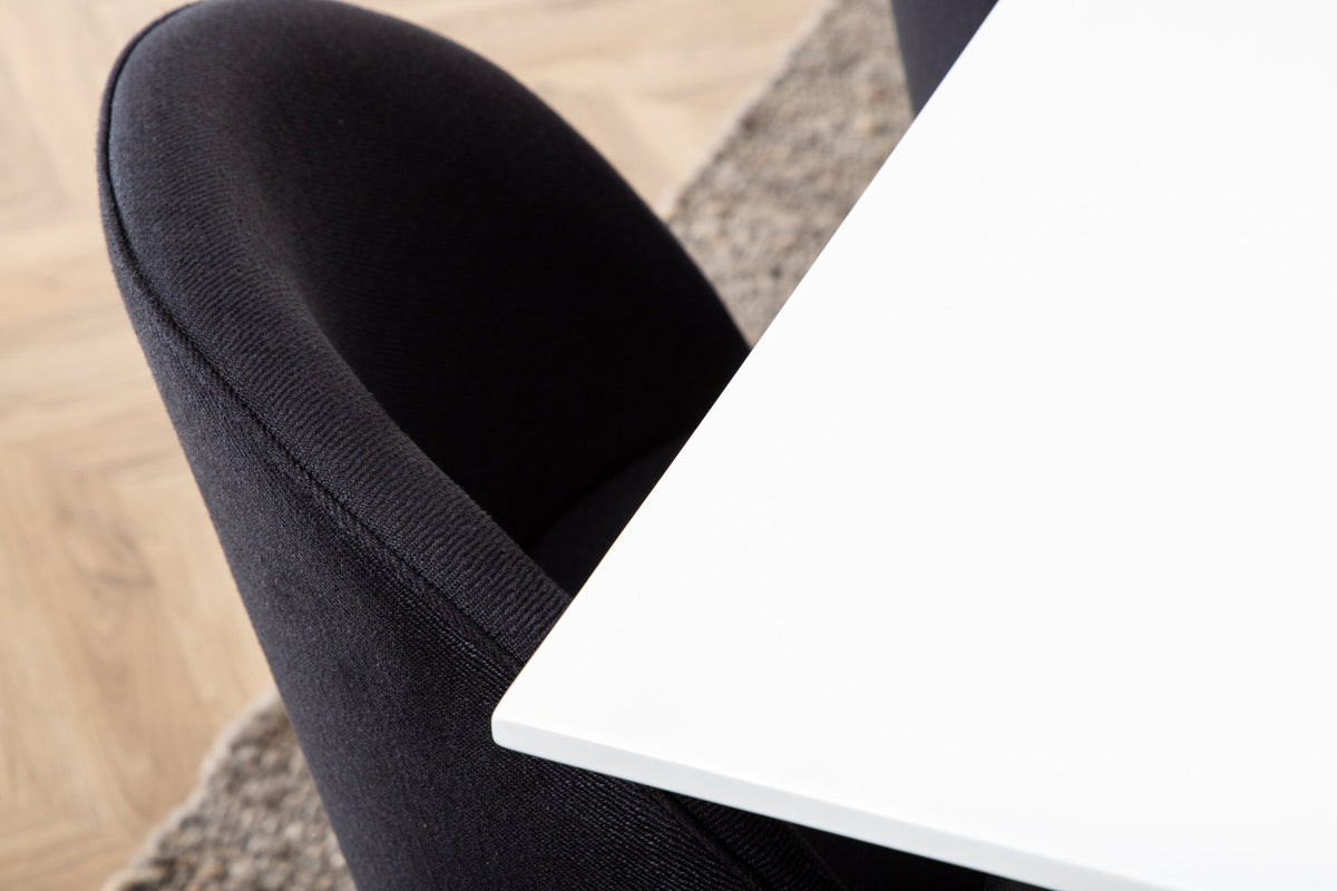 Jimmy Esszimmerset + Velvet 195cm/6St. in Schwarz präsentiert im Onlineshop von KAQTU Design AG. Esszimmerset ist von Venture Home