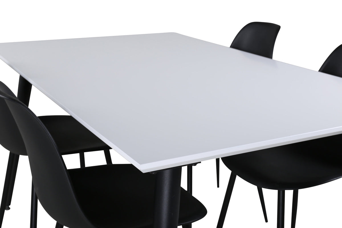 Jimmy Esszimmerset + Polar 150cm/4St. in Schwarz präsentiert im Onlineshop von KAQTU Design AG. Esszimmerset ist von Venture Home
