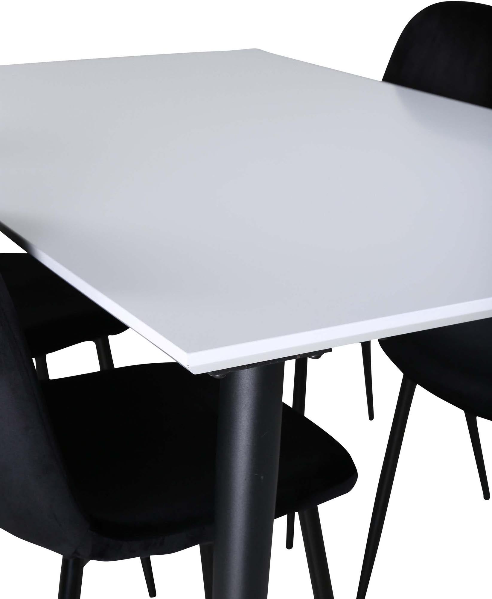 Jimmy Esszimmerset + Polar 150cm/4St. in Schwarz präsentiert im Onlineshop von KAQTU Design AG. Esszimmerset ist von Venture Home