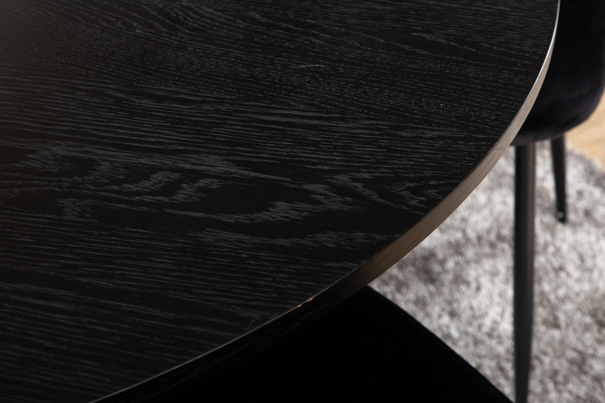 Bianca Esszimmerset + Polar ⌀110cm/4St. in Schwarz präsentiert im Onlineshop von KAQTU Design AG. Esszimmerset ist von Venture Home