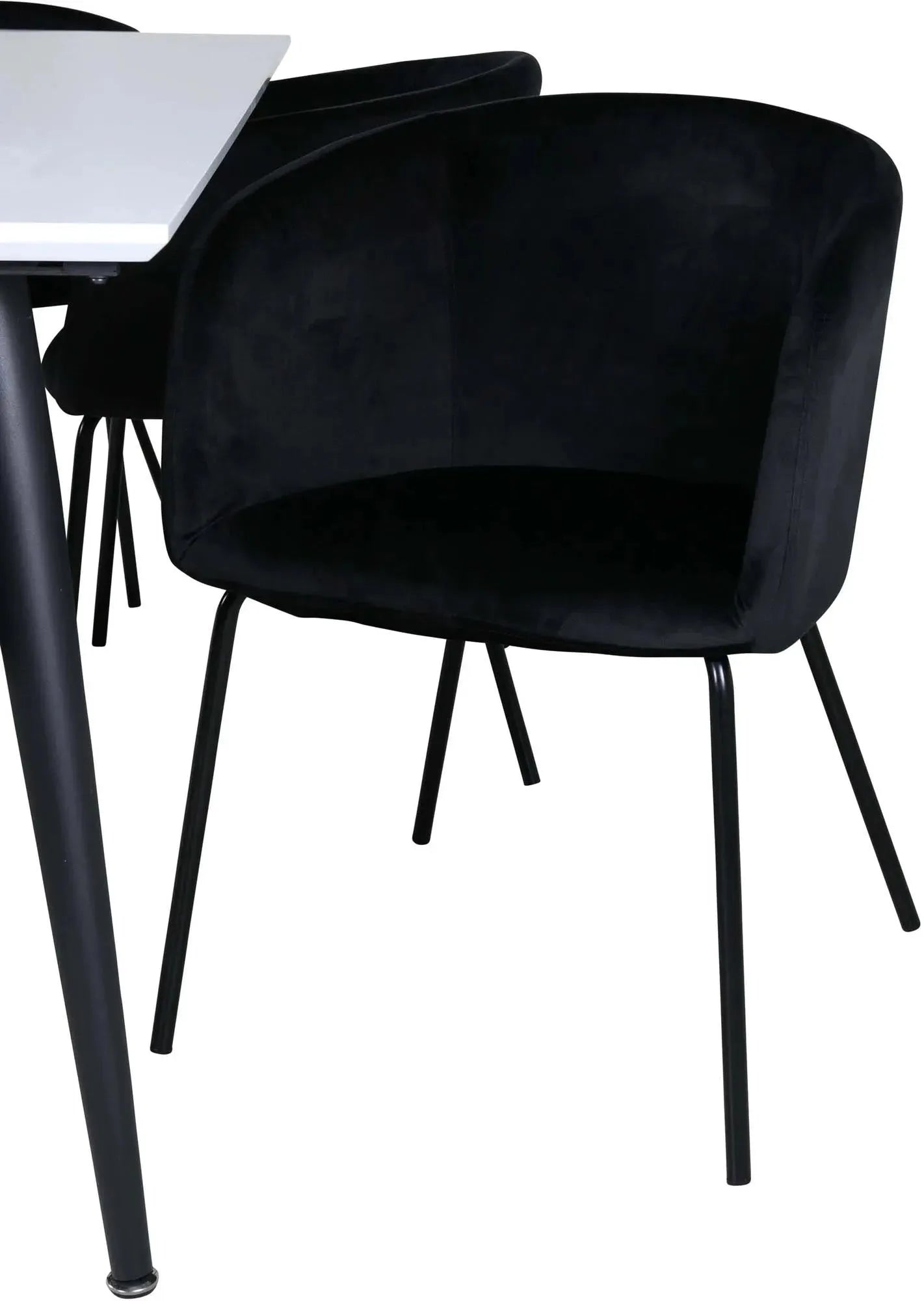 Stilvolles Jimmy Esszimmerset 195cm mit 6 Berit Stühlen von Venture Home.