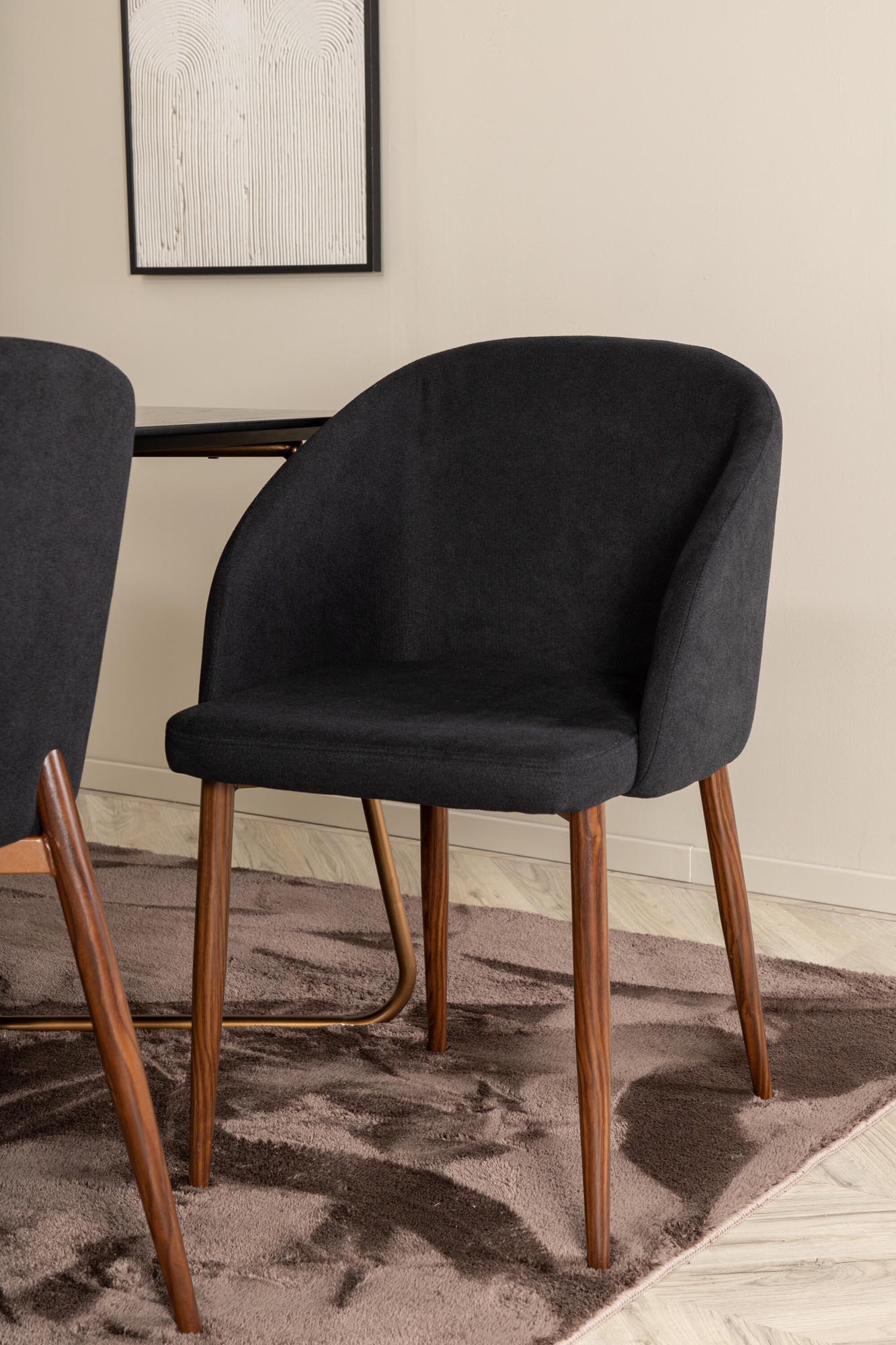 Petra Esszimmerset + Arch 190cm/6St. in Schwarz präsentiert im Onlineshop von KAQTU Design AG. Esszimmerset ist von Venture Home