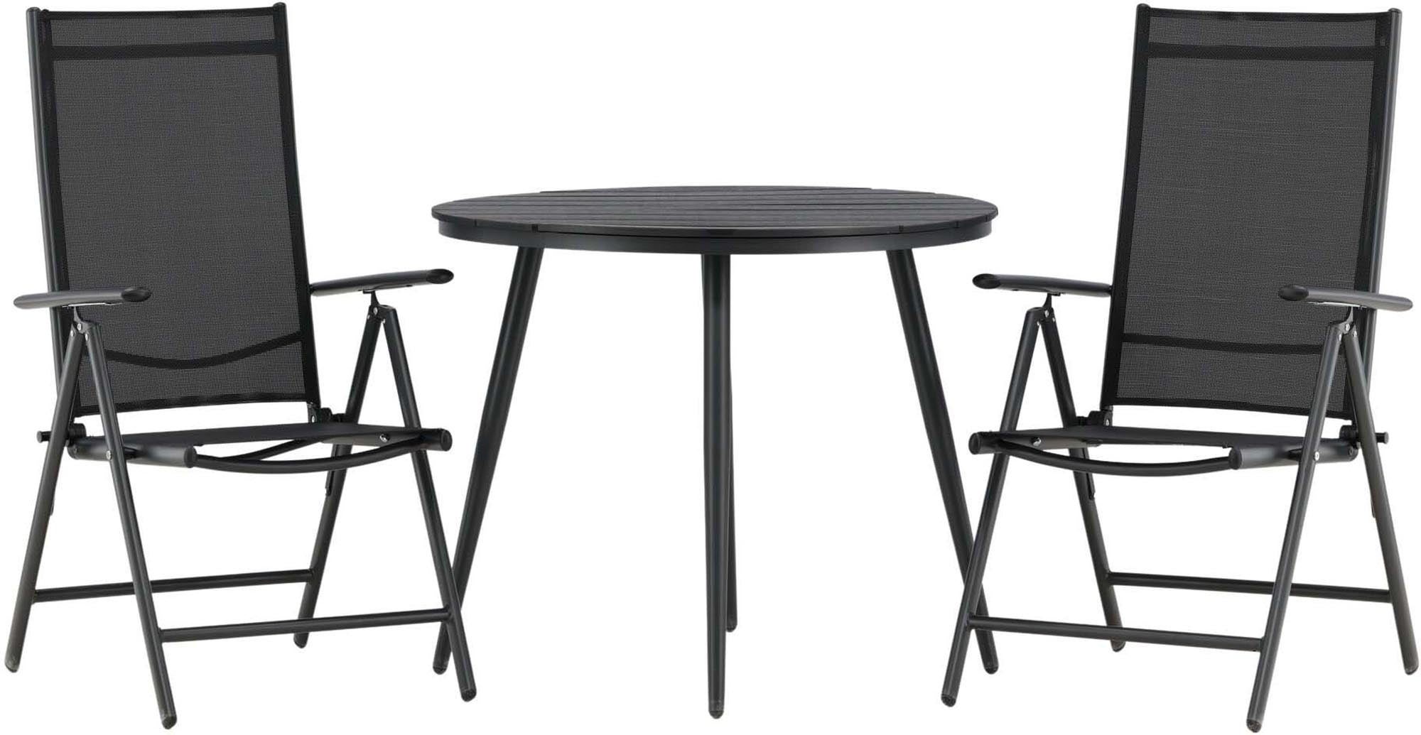 Stilvolles Break Outdoor-Tischset ⌀90cm für unvergessliche Momente im Freien. Ideal für gesellige Runden und entspannte Abende.