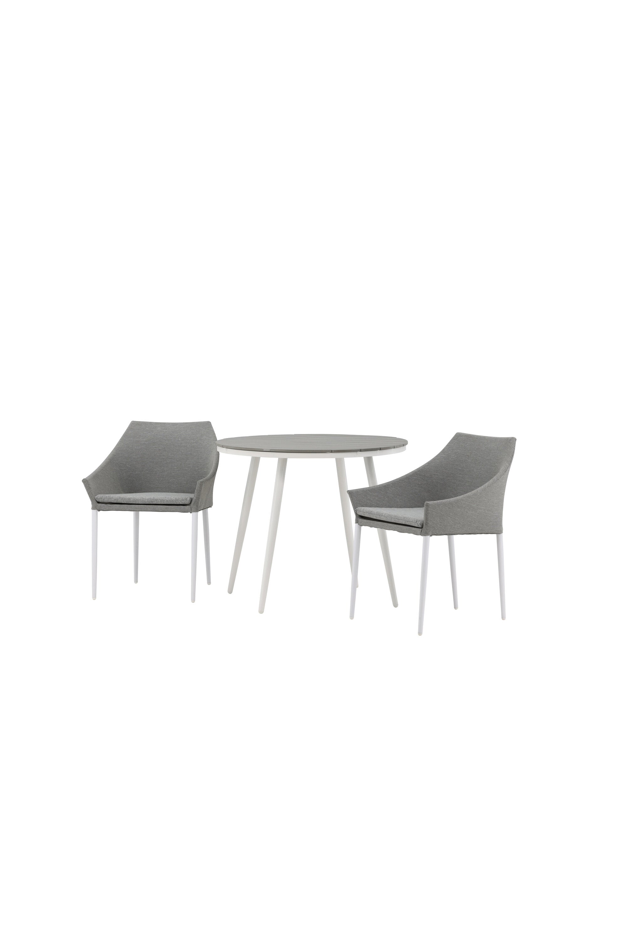 Break Outdoor-Tischset + Spoga ⌀90cm/2St. in Weiss präsentiert im Onlineshop von KAQTU Design AG. Gartentischset ist von Venture Home