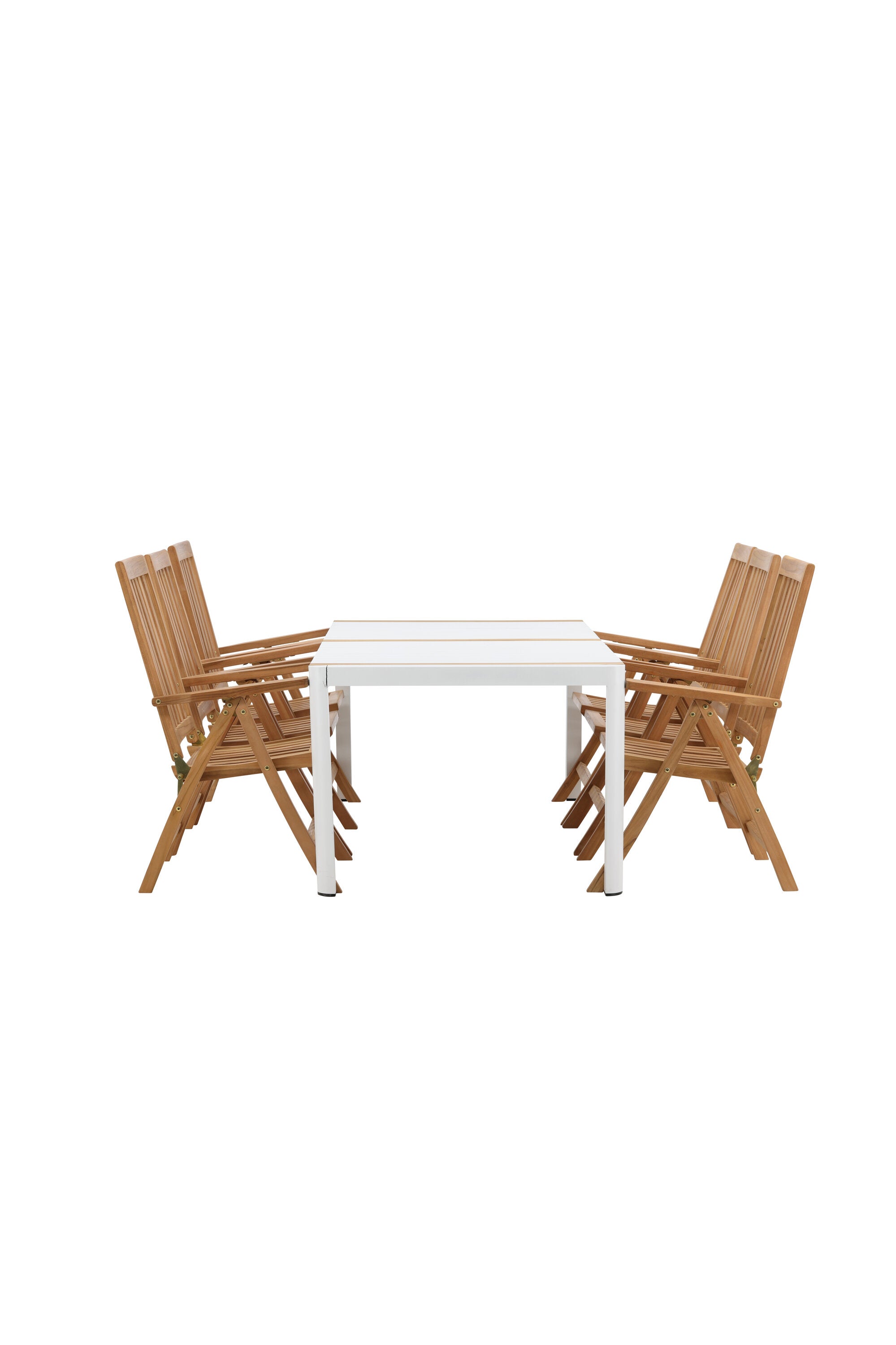 Togo Outdoor-Tischset + Kenya 200cm/6St. in Natur präsentiert im Onlineshop von KAQTU Design AG. Gartentischset ist von Venture Home