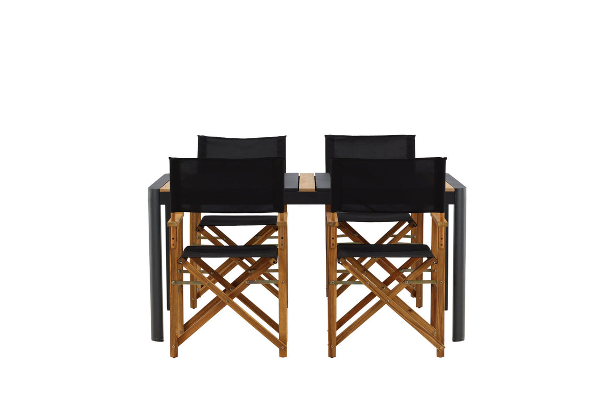 Togo Outdoor-Tischset + Marion 150cm/4St. in Natur präsentiert im Onlineshop von KAQTU Design AG. Gartentischset ist von Venture Home